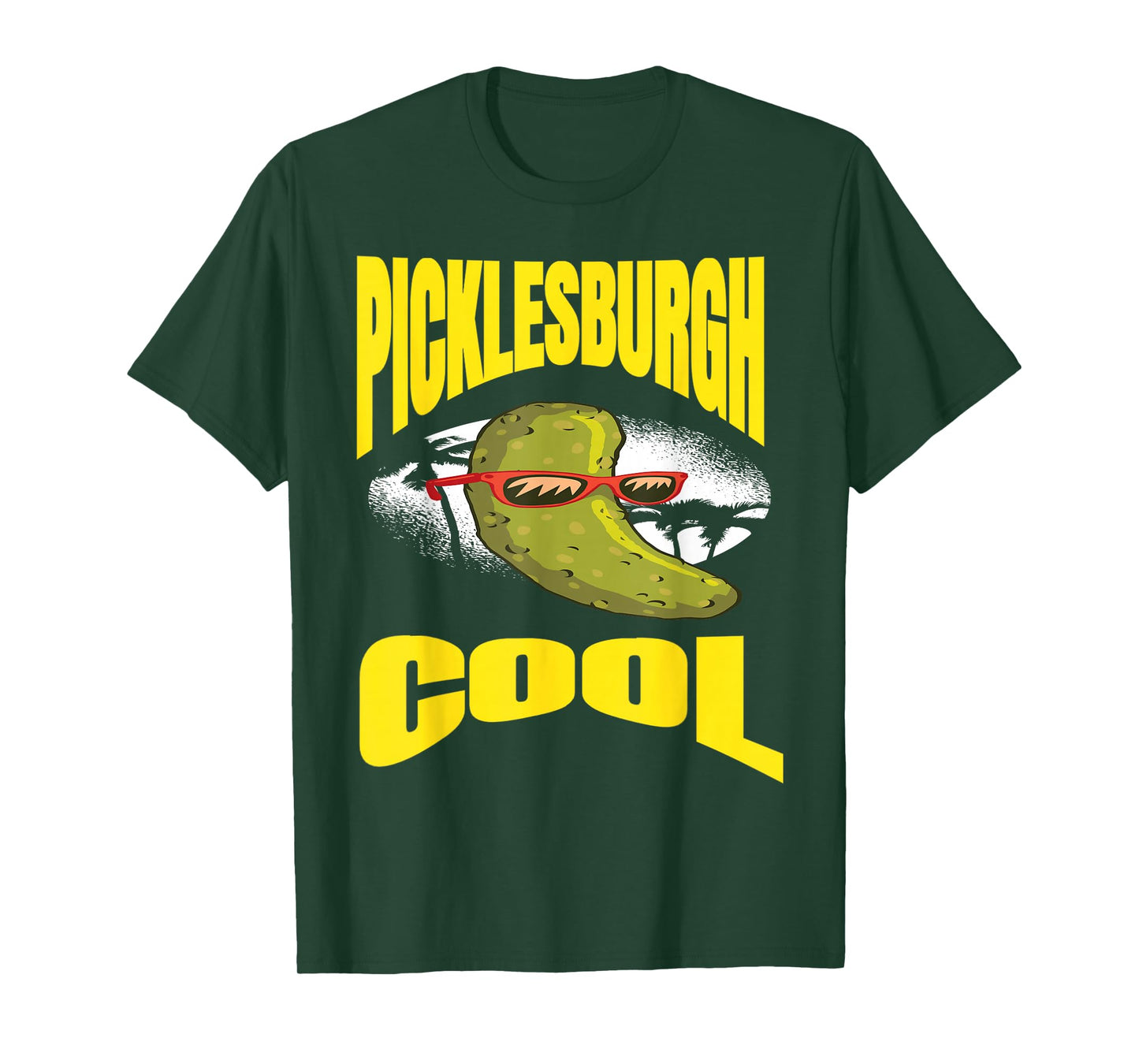 Funny Pittsburgh Humor Picklesburgh Cool Relaxing Pickle T-Shirt