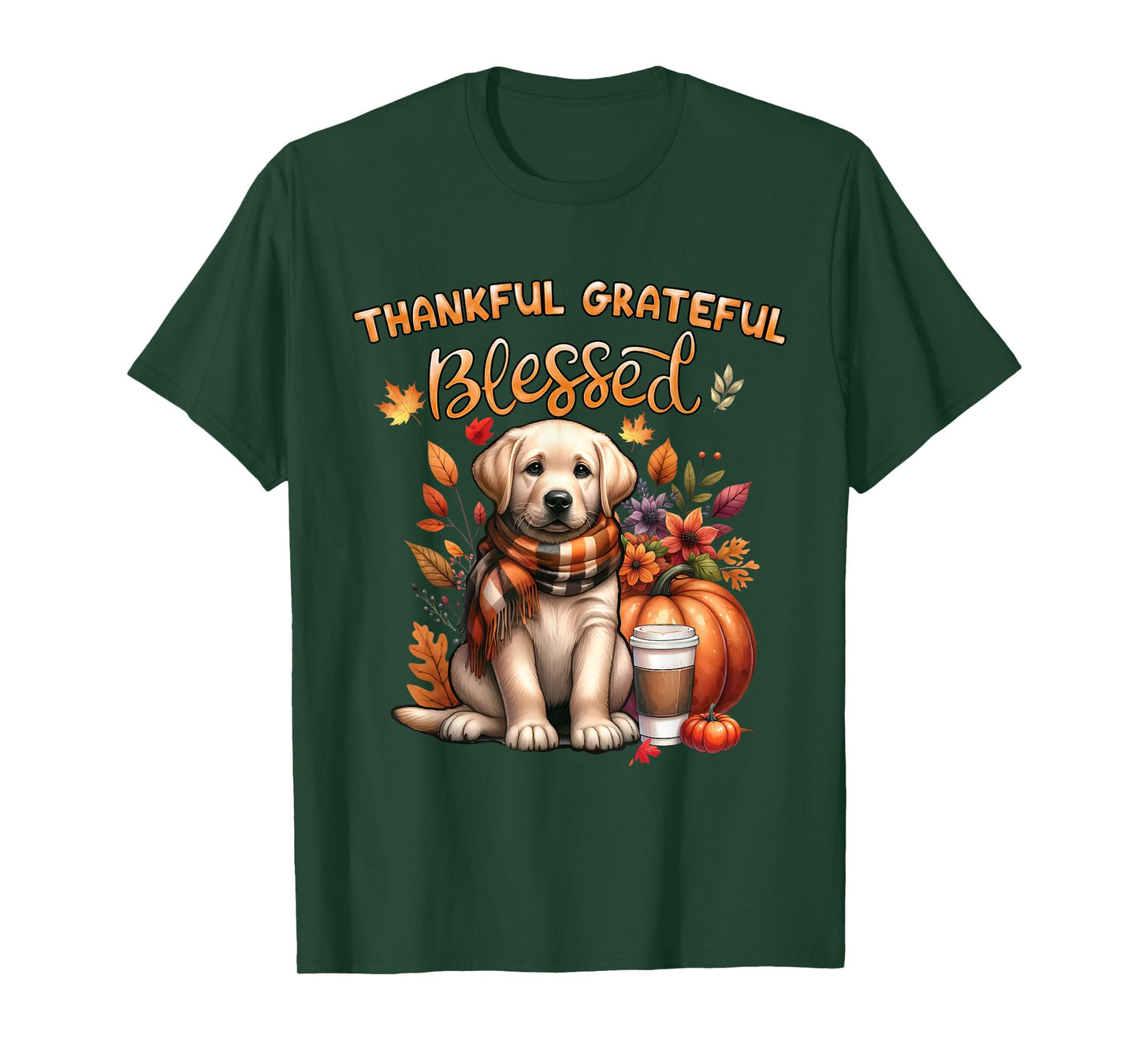 Labrador Retriever Dog pumpkin spice Happy Fall Yall autumn T-Shirt