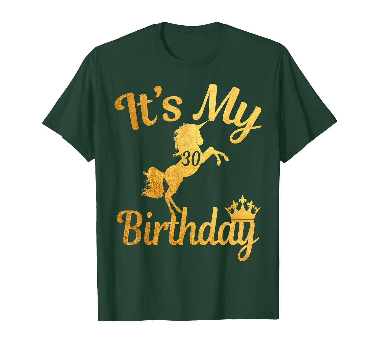 It's my 30th Birthday 30 unicorns princess Men Women T-shirt