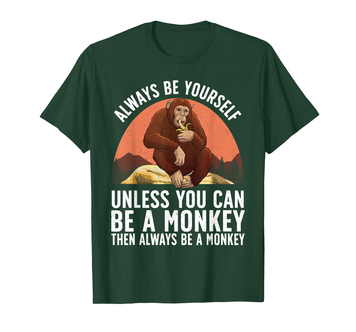 Funny Monkey Art For Men Women Kids Zoo Animal Monkey Lover T-Shirt