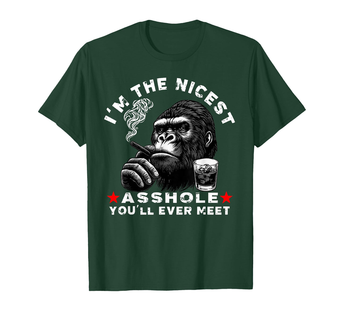 I'm The Nicest Asshole You'll Ever Meet Monkey T-Shirt