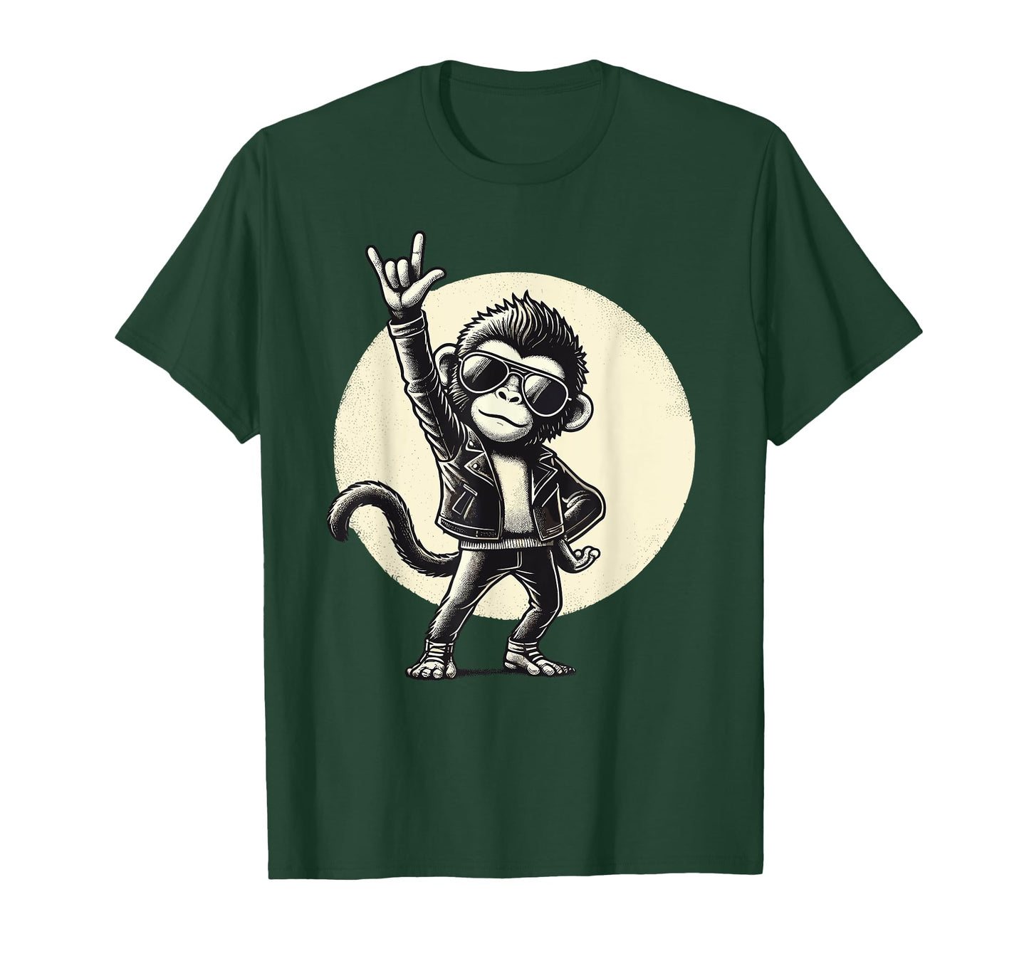 Rock Music, Funny Monkey, Rocker | Rock Hand, Heavy Metal T-Shirt