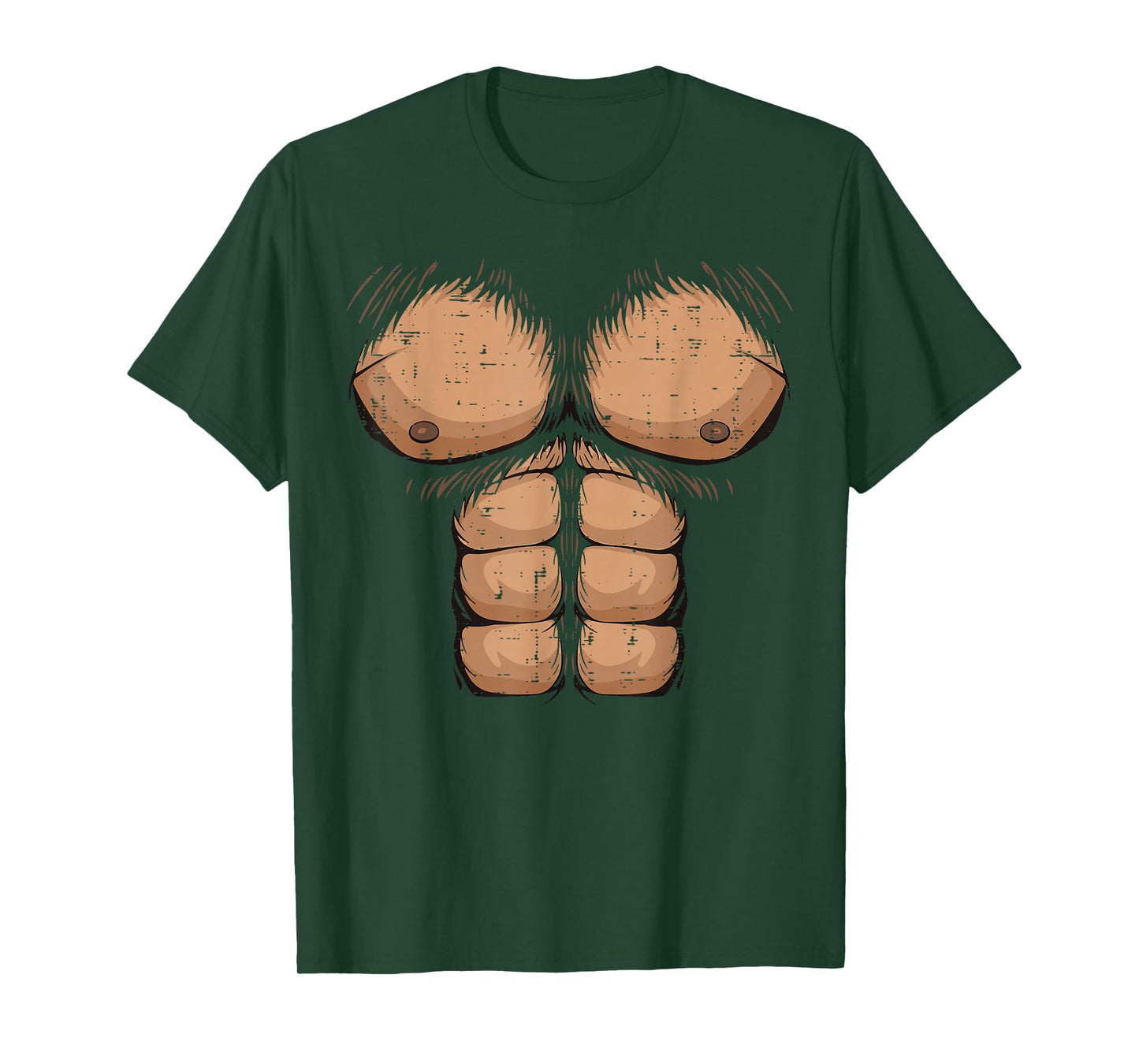 Halloween Bigfoot Hairy Torso Funny Sasquatch Costume Men T-Shirt