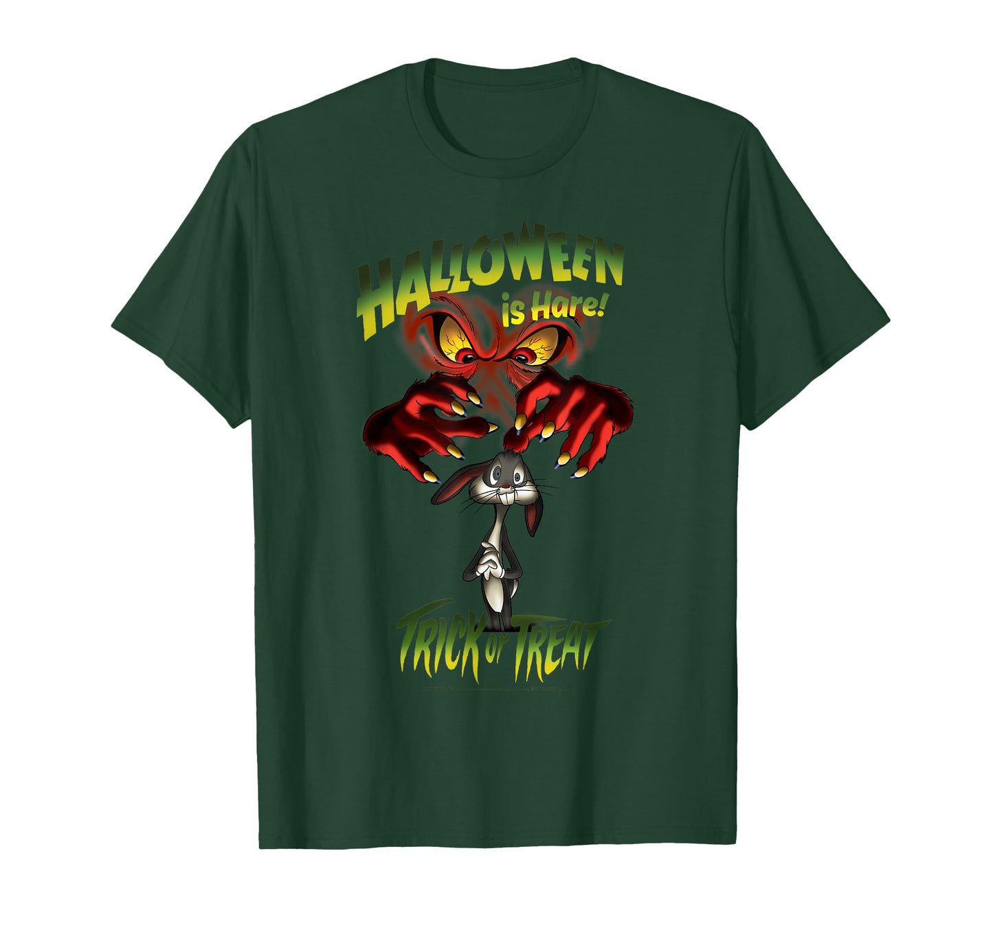 Looney Tunes Halloween Gossamer & Bugs Halloween Is Hare T-Shirt
