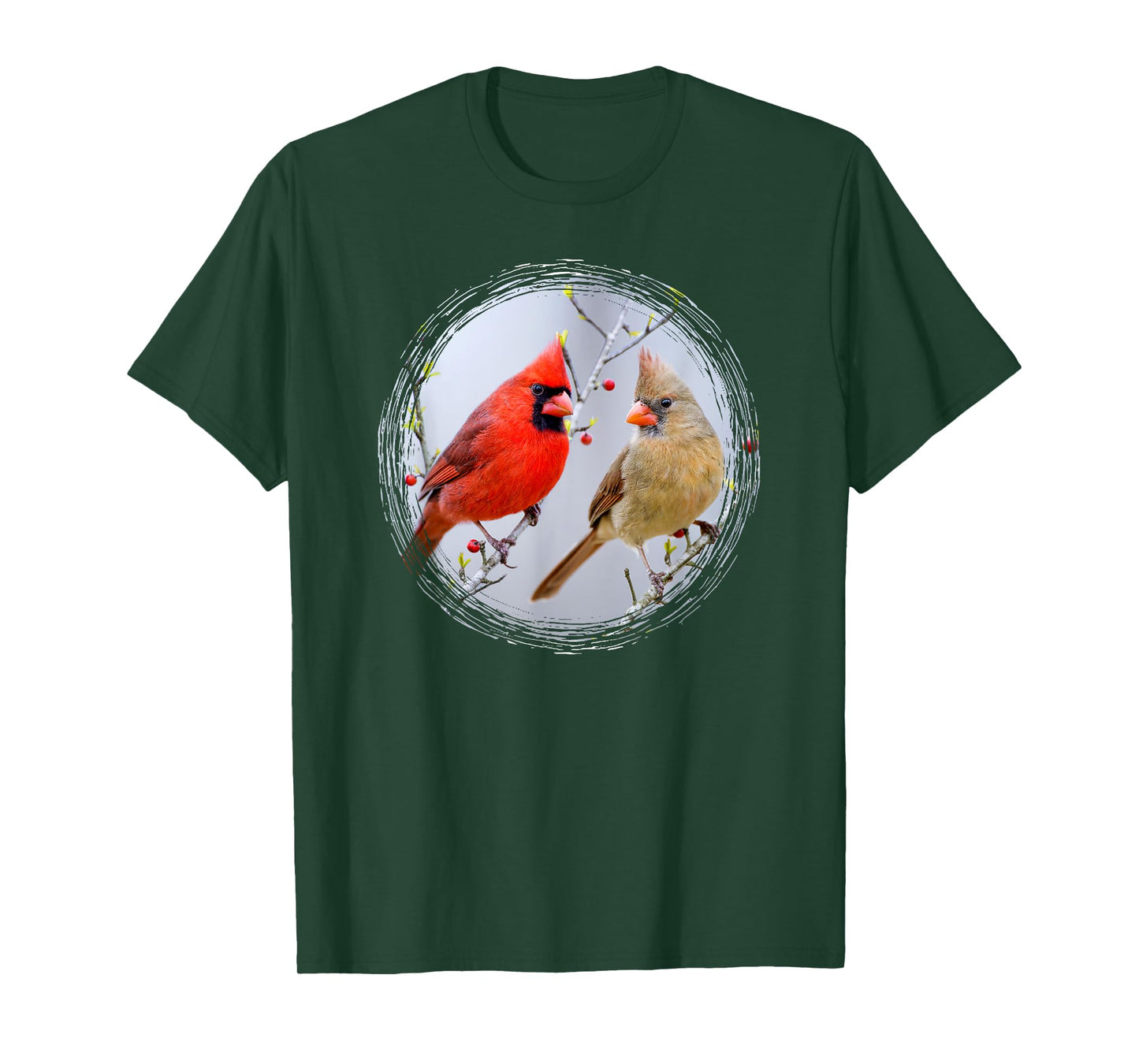 Cardinal Birds Birdwatching Lover Nature Wildlife T-Shirt