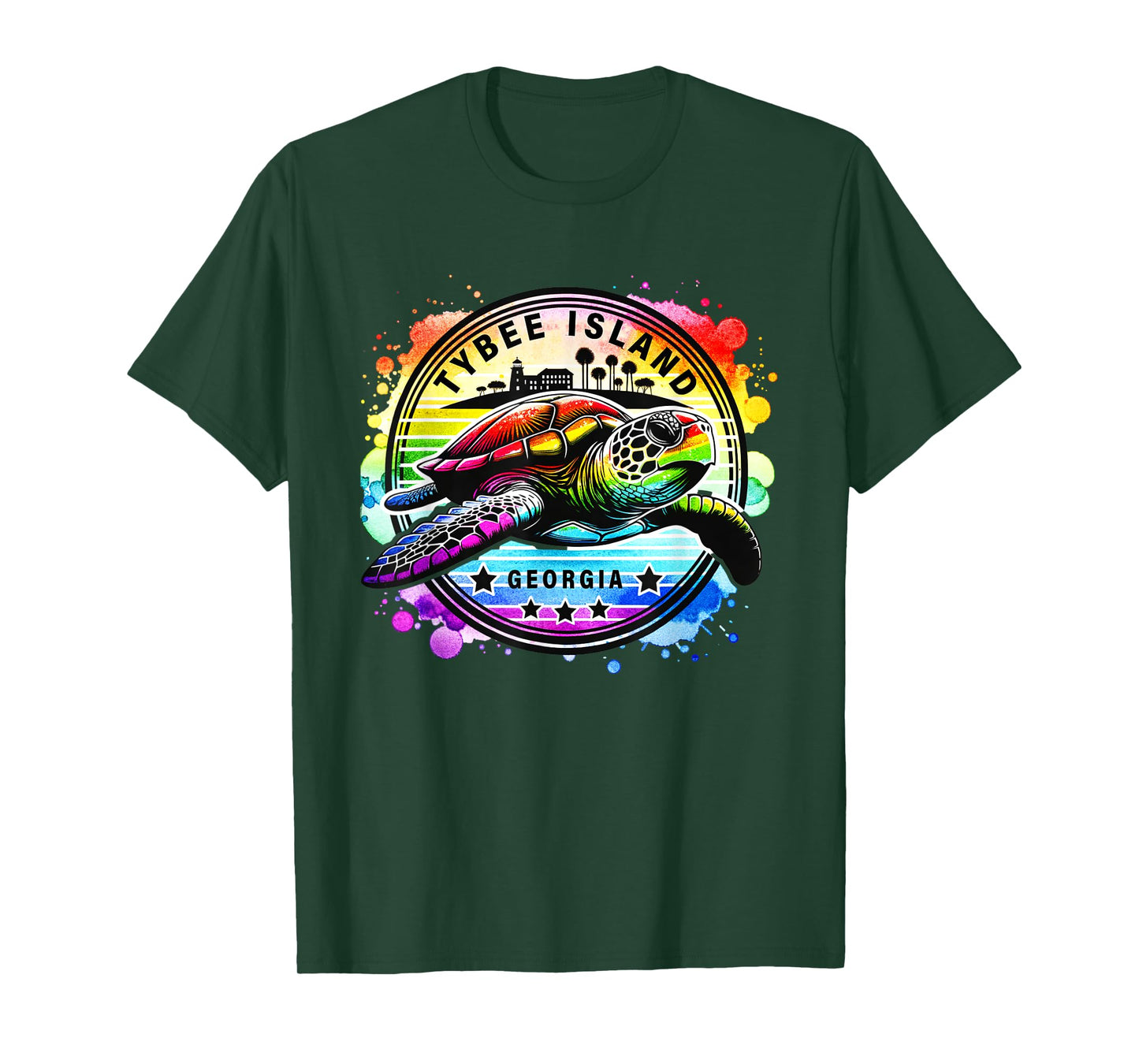 Tybee Island Georgia Sea Turtle GA T-Shirt