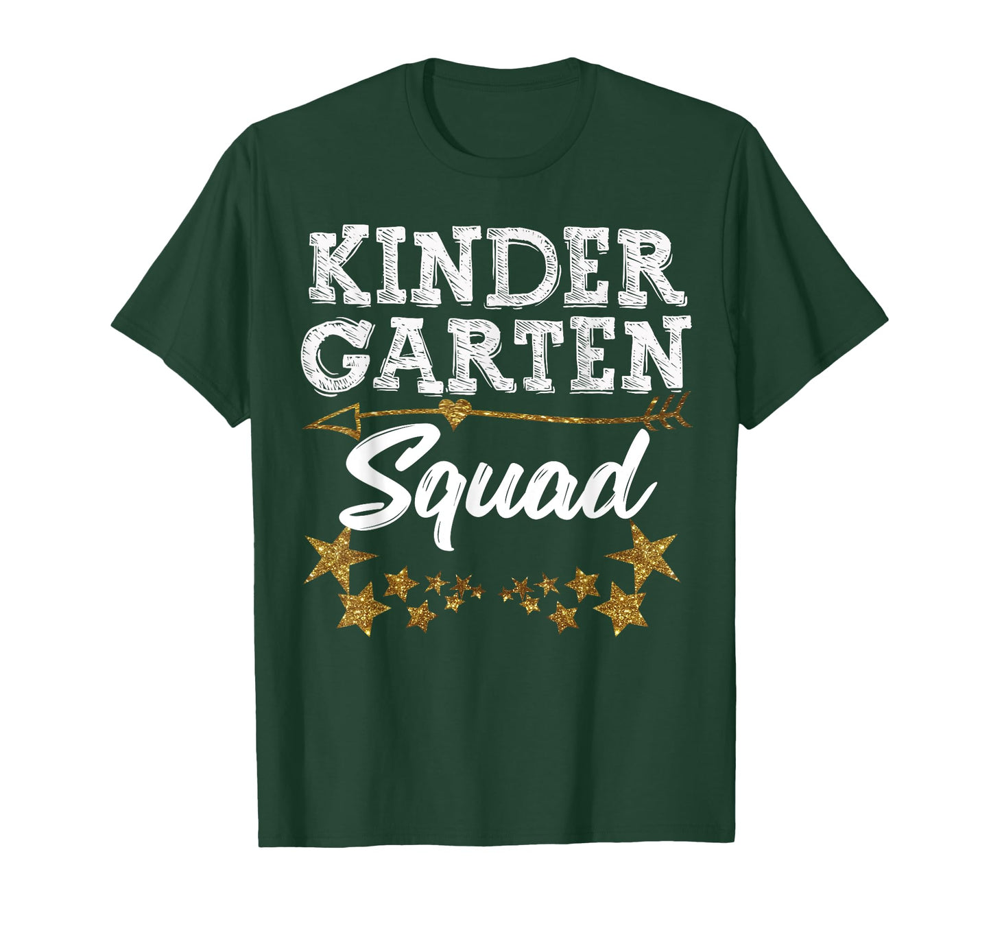 Kindergarten Squad Gold Star Fun Kids Back To School Tee T-Shirt