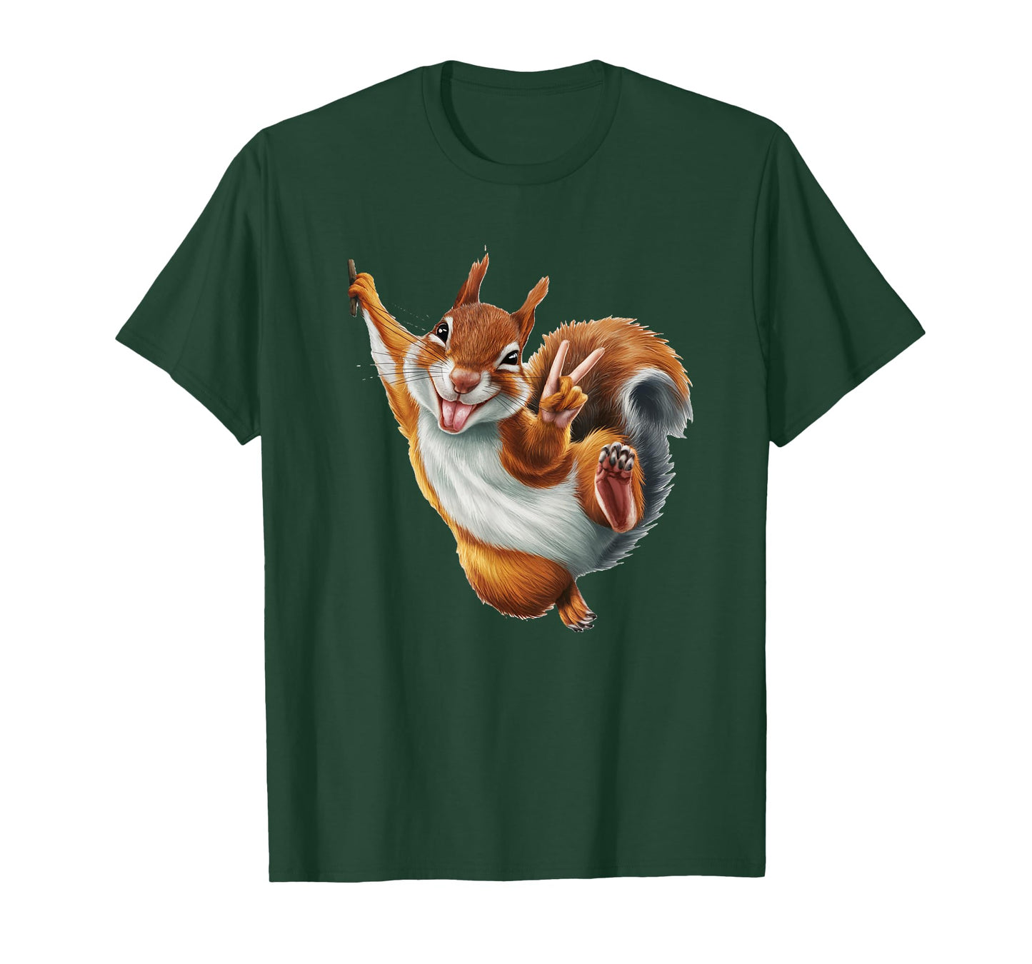 FUNNY SQUIRREL GIVING A PEACE SIGN. Makes me smile! SHAKA! T-Shirt
