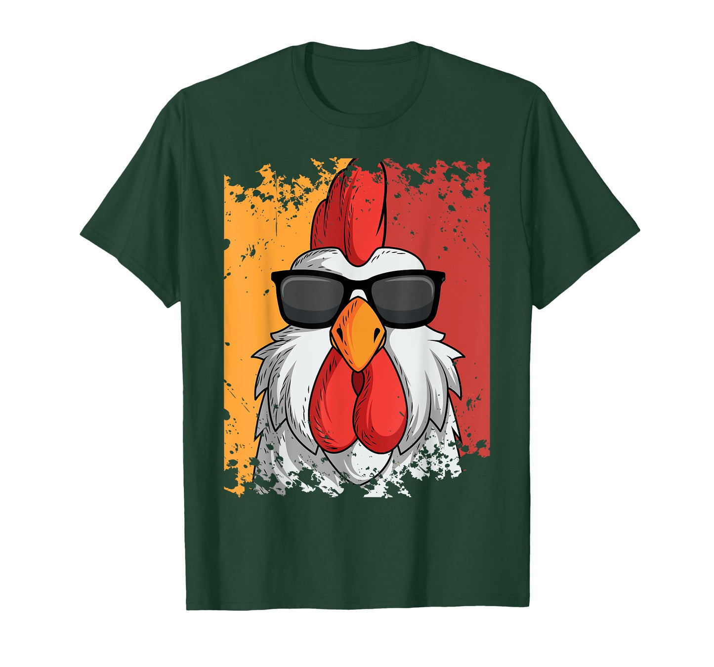 Rooster Retro Vintage Sunglasses Chicken Farm Poultry Lover T-Shirt