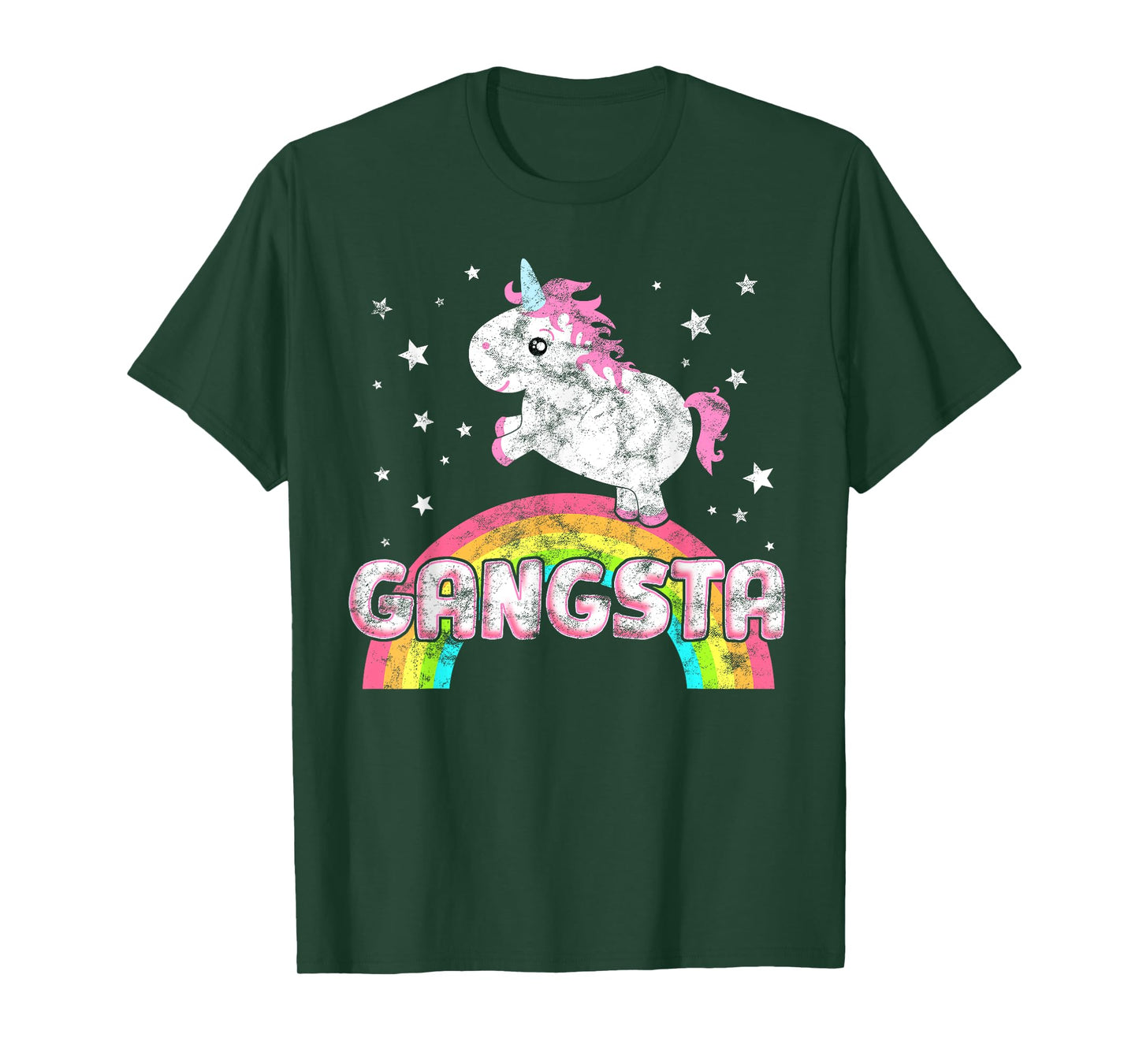 Funny Ironic Cool Unicorn Gangsta Rap Music Festival T-Shirt T-Shirt