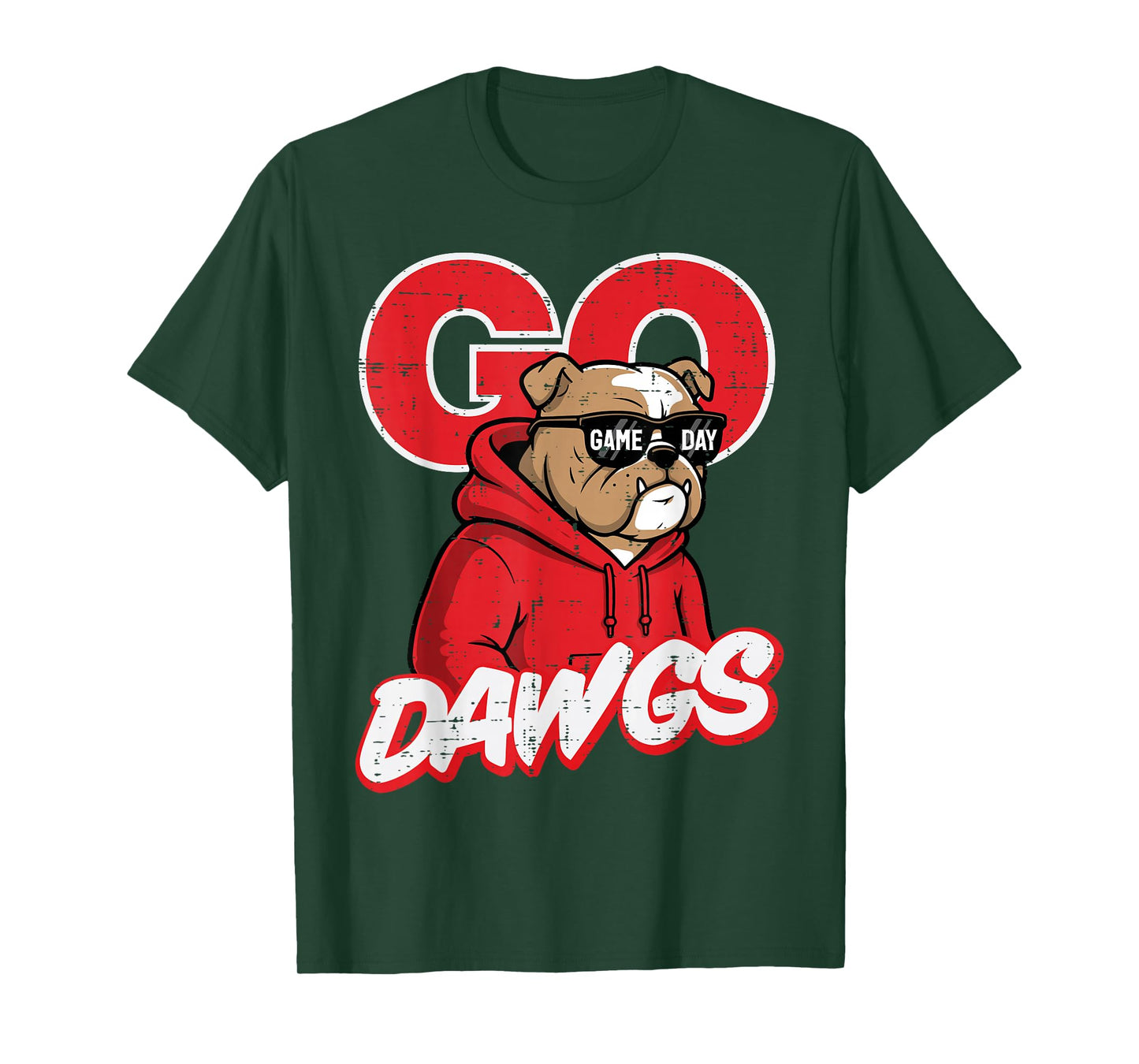Bulldog Sunglasses Men Women Kids Boys Girls Youth Teen T-Shirt