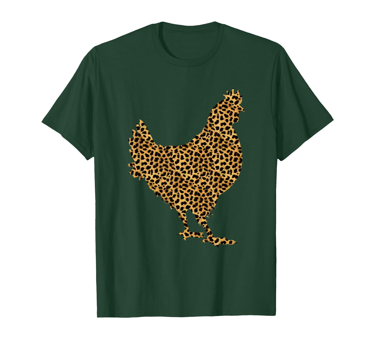 Chicken Leopard Print Hen Fowl Animal Lover Women Gift T-Shirt