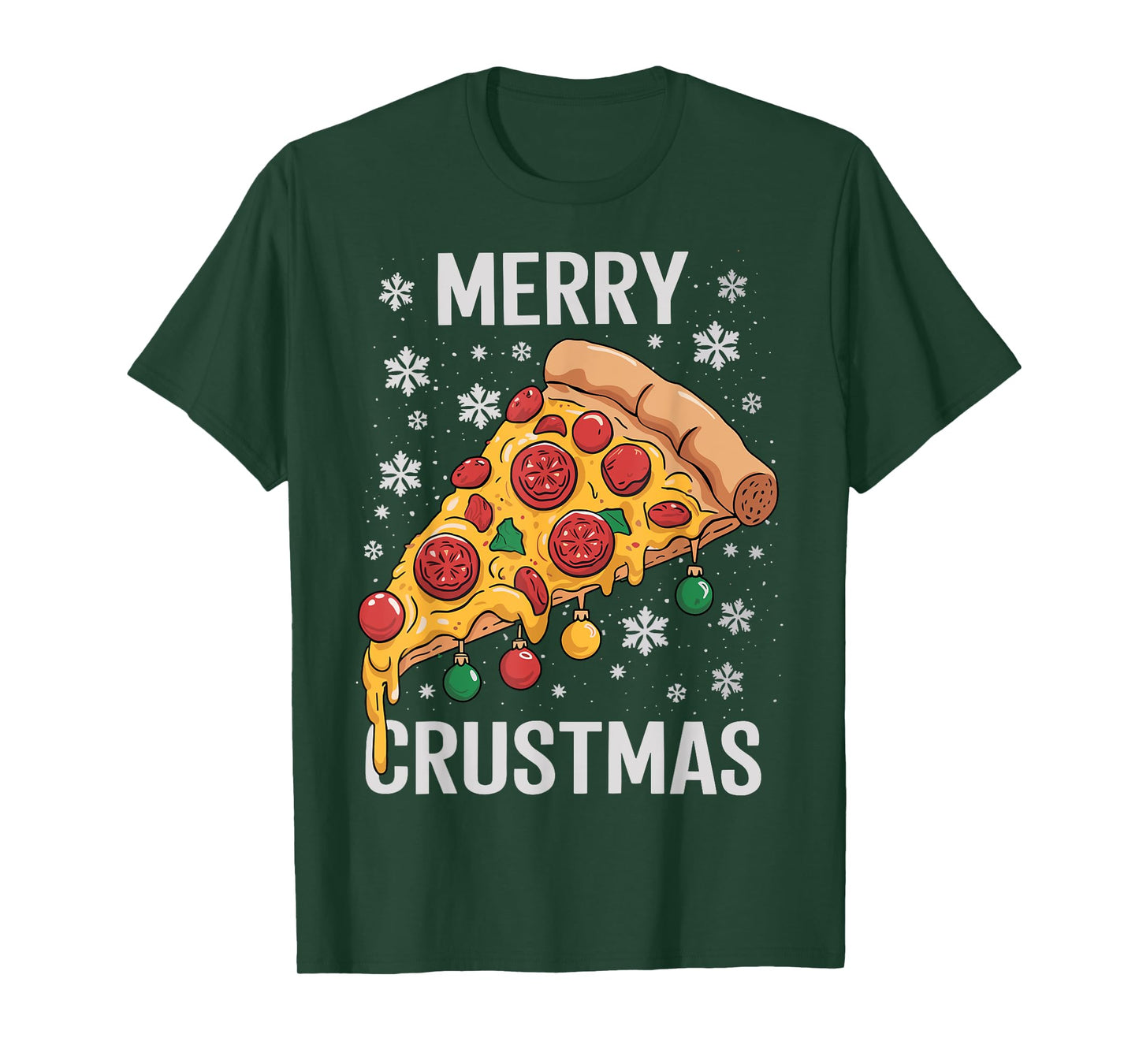 Merry Crustmas Pizza Christmas Xmas T-Shirt