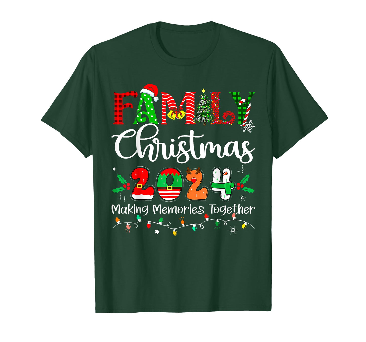 Family Christmas 2024 Matching Outfit Xmas Squad Santa Group T-Shirt