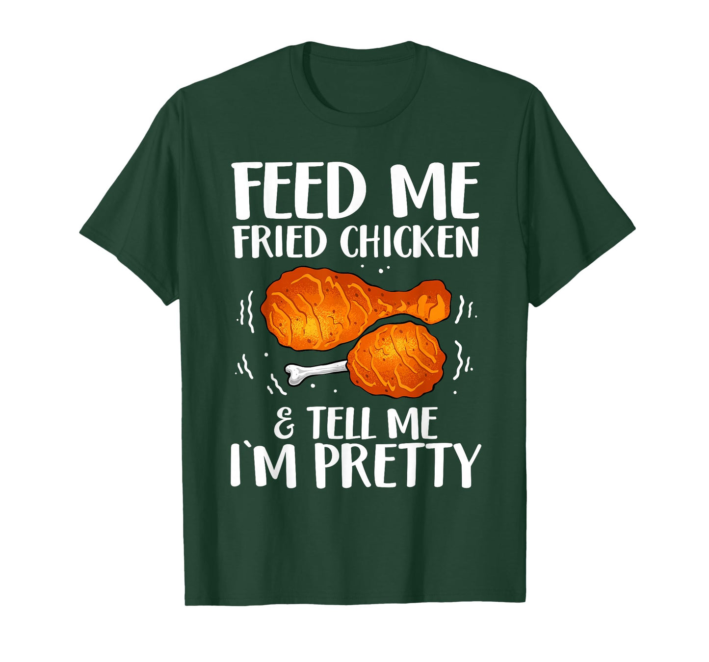 Funny Fried Chicken Art For Women Girls Fried Chicken Lovers T-Shirt