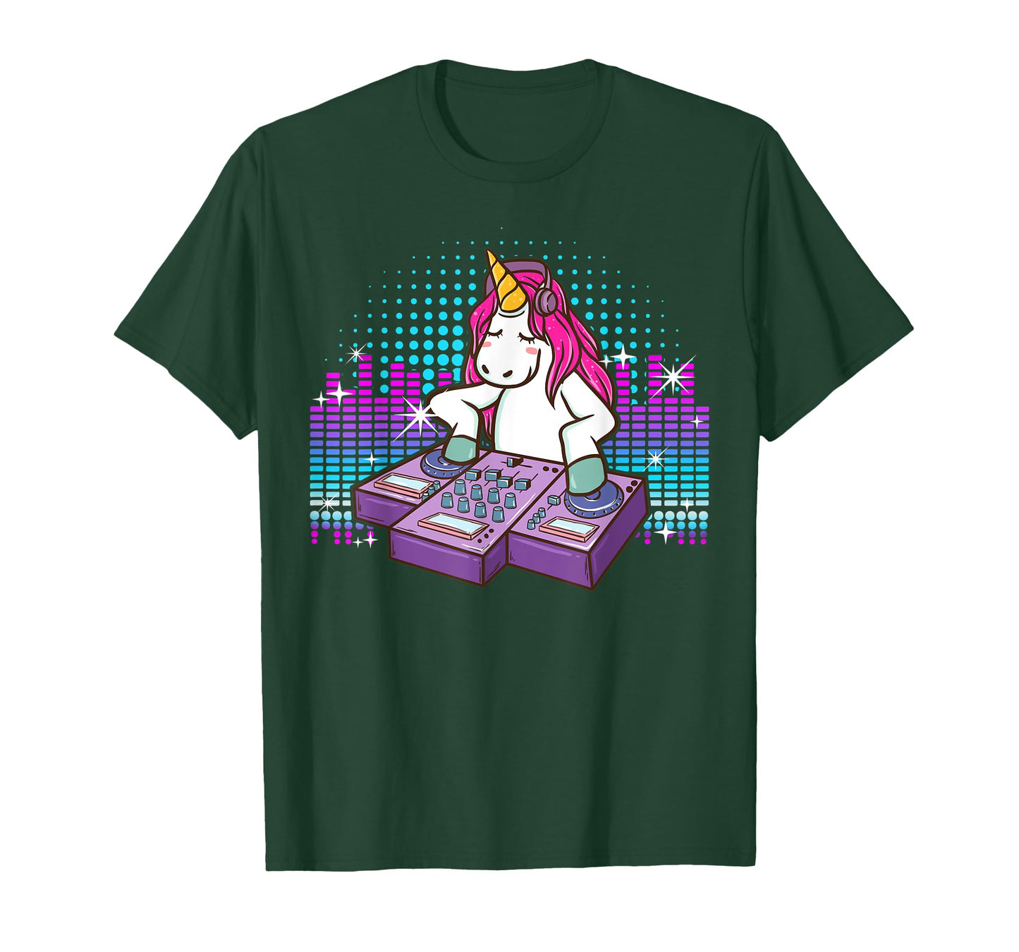 Fun DJ Shirt Unicorn T Shirts DJ Turntable Shirt Rave Shirt