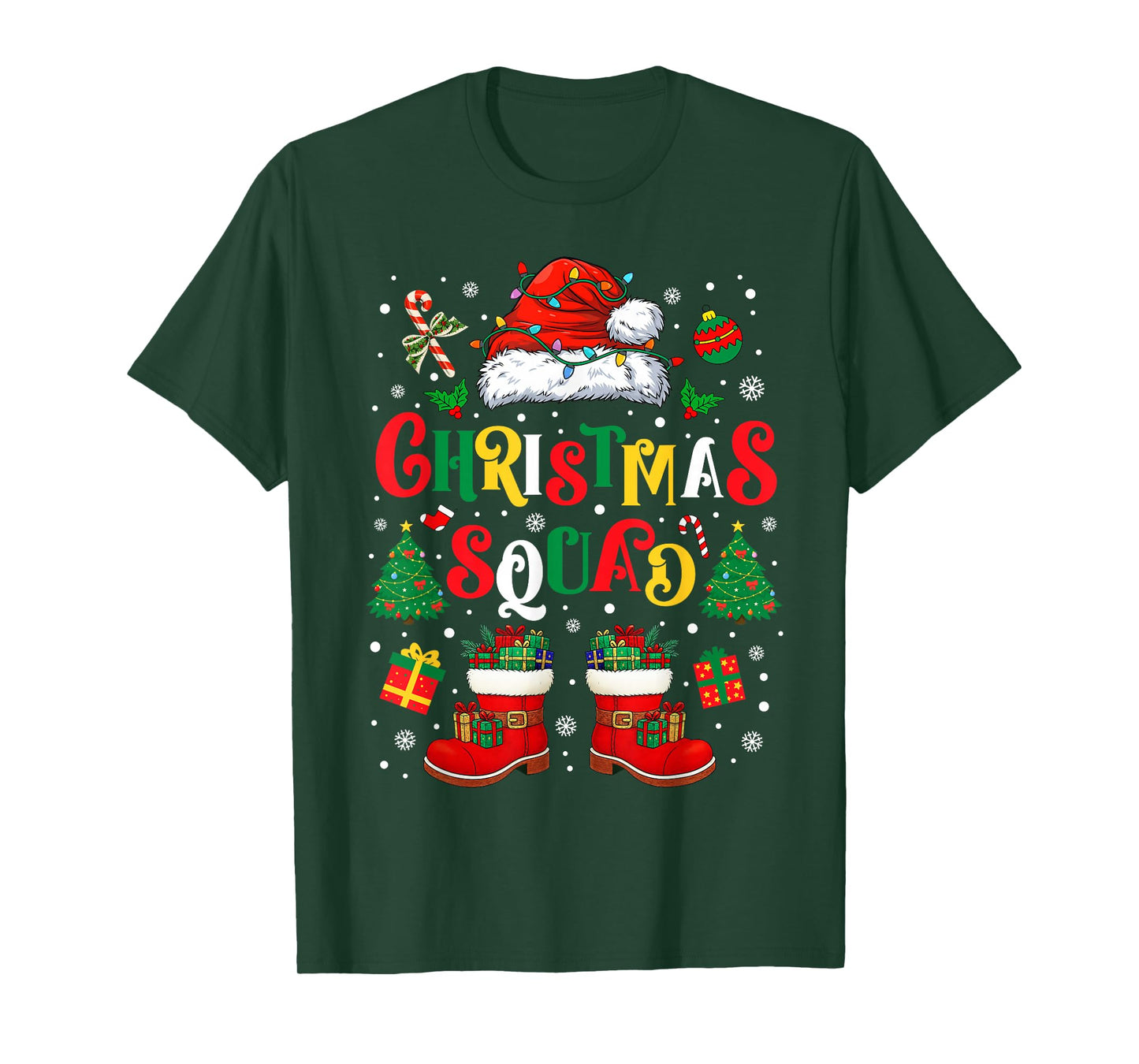 Christmas Squad Xmas PJ Christmas Pajamas Family Kids Friend T-Shirt