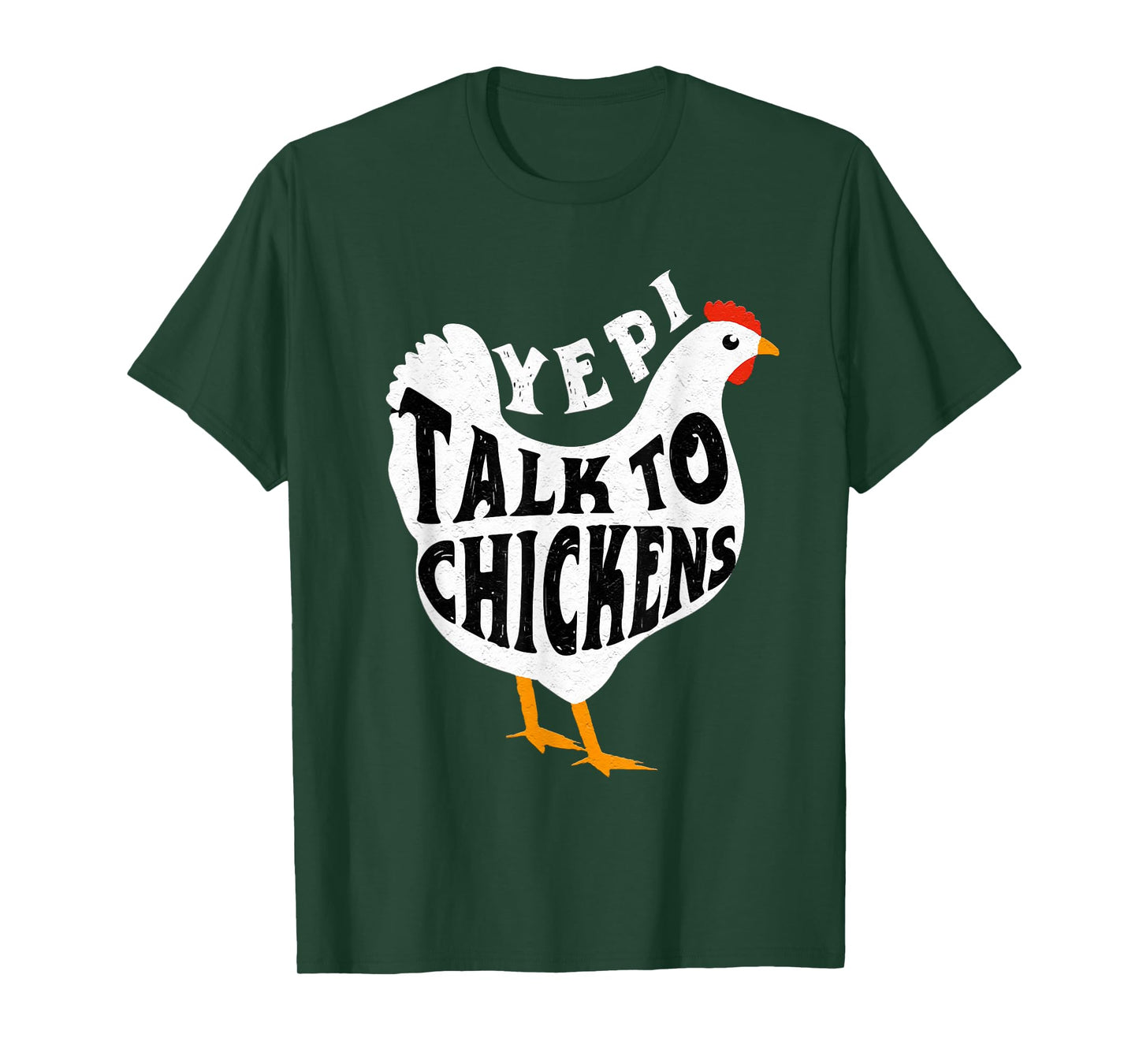 Yep I Talk To Chickens Cute Chicken Buffs T-Shirt