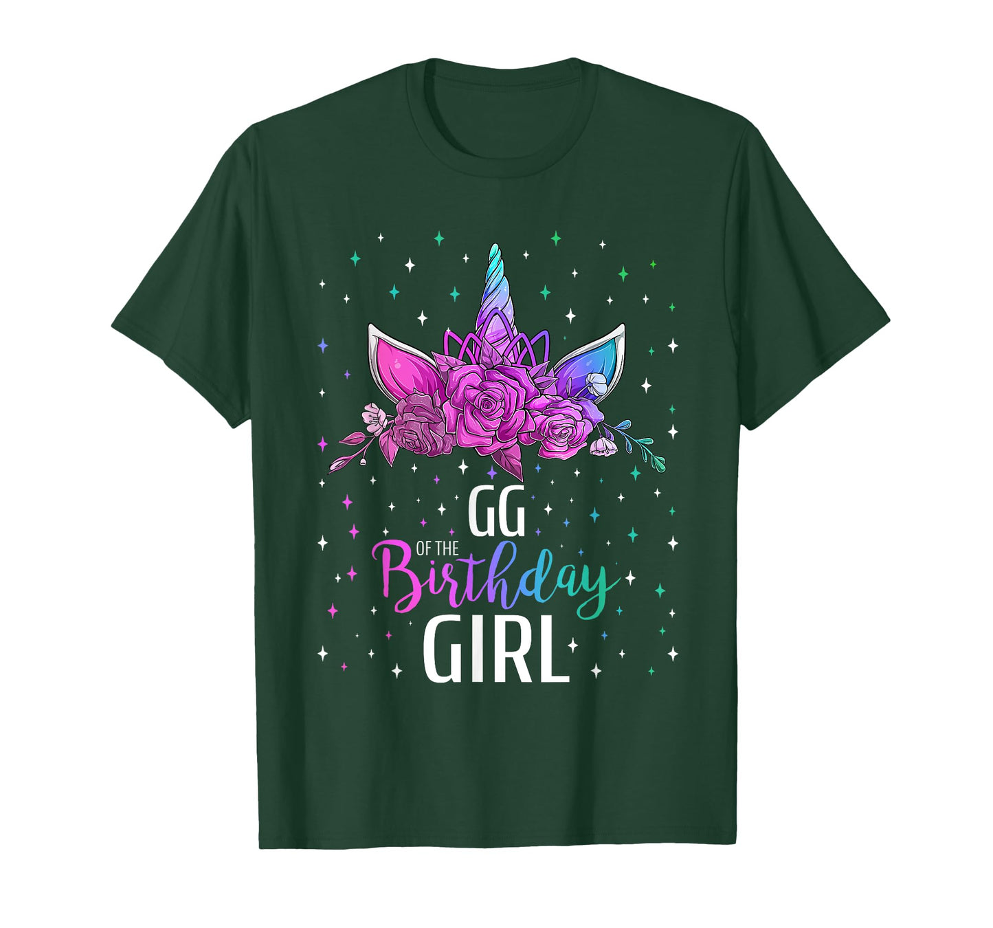 GG Of The Birthday Girl Unicorn Bday Party T-Shirt