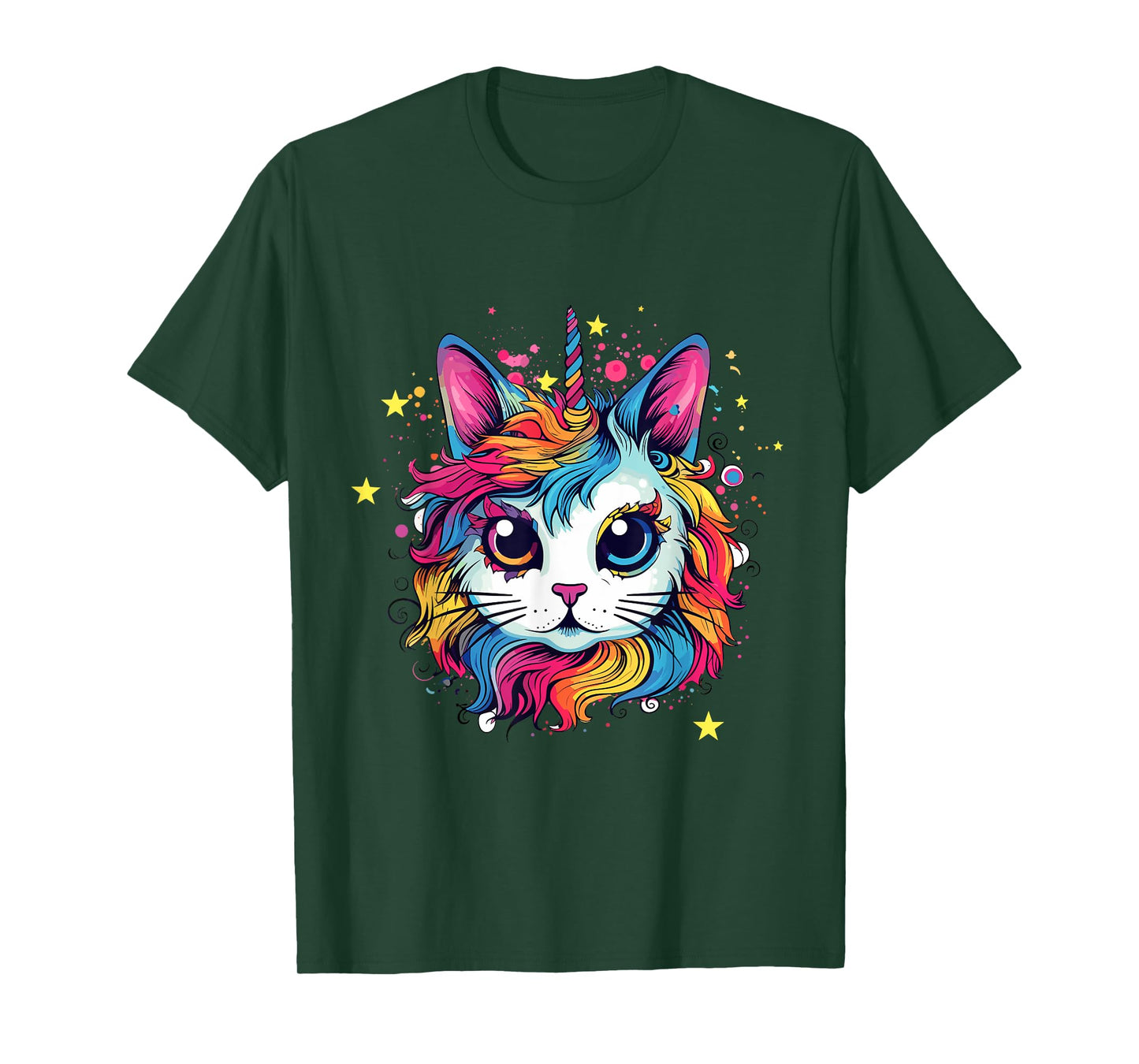 Cute, Adorable And Might Contain Cat by DankSpace Catcorn Kittycorn Unicat Unikitten Cat Kitty Kitten Unicorn T-Shirt