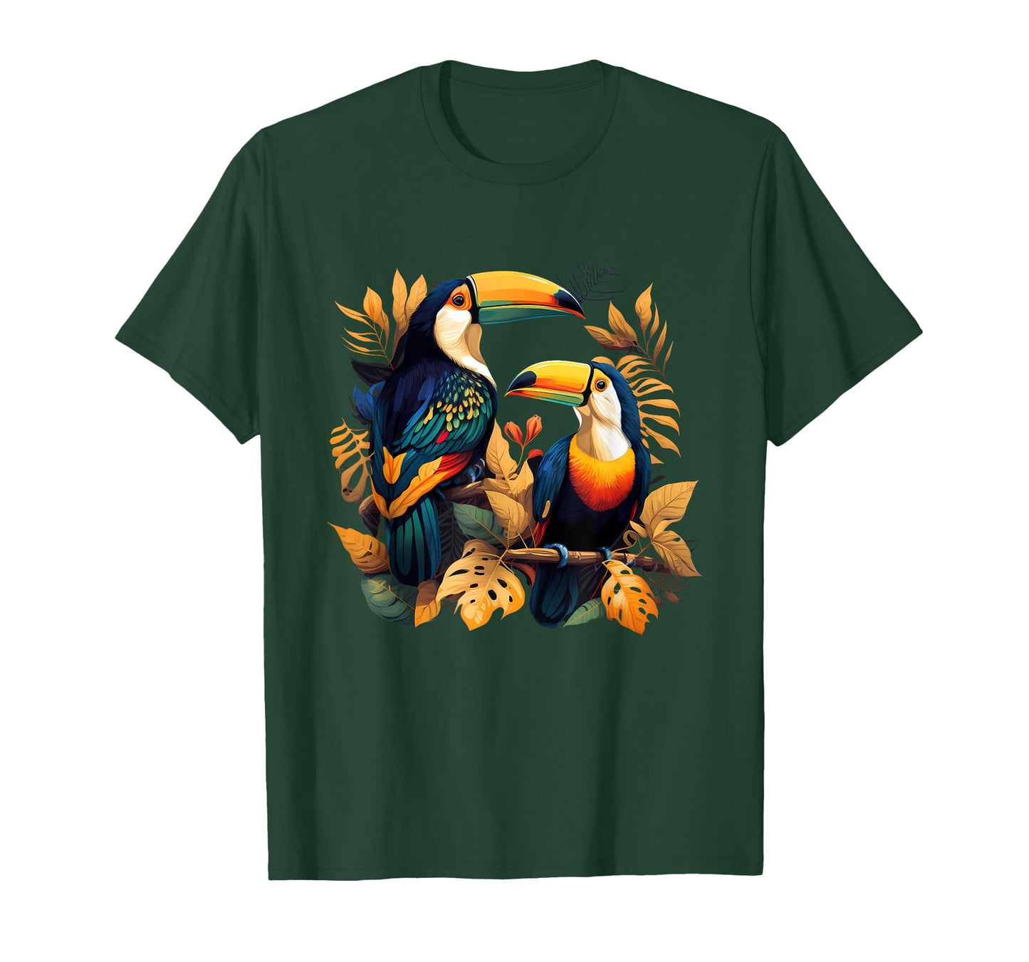 Toucan Birds Design Animal Jungle Lovers Men Women Kids T-Shirt