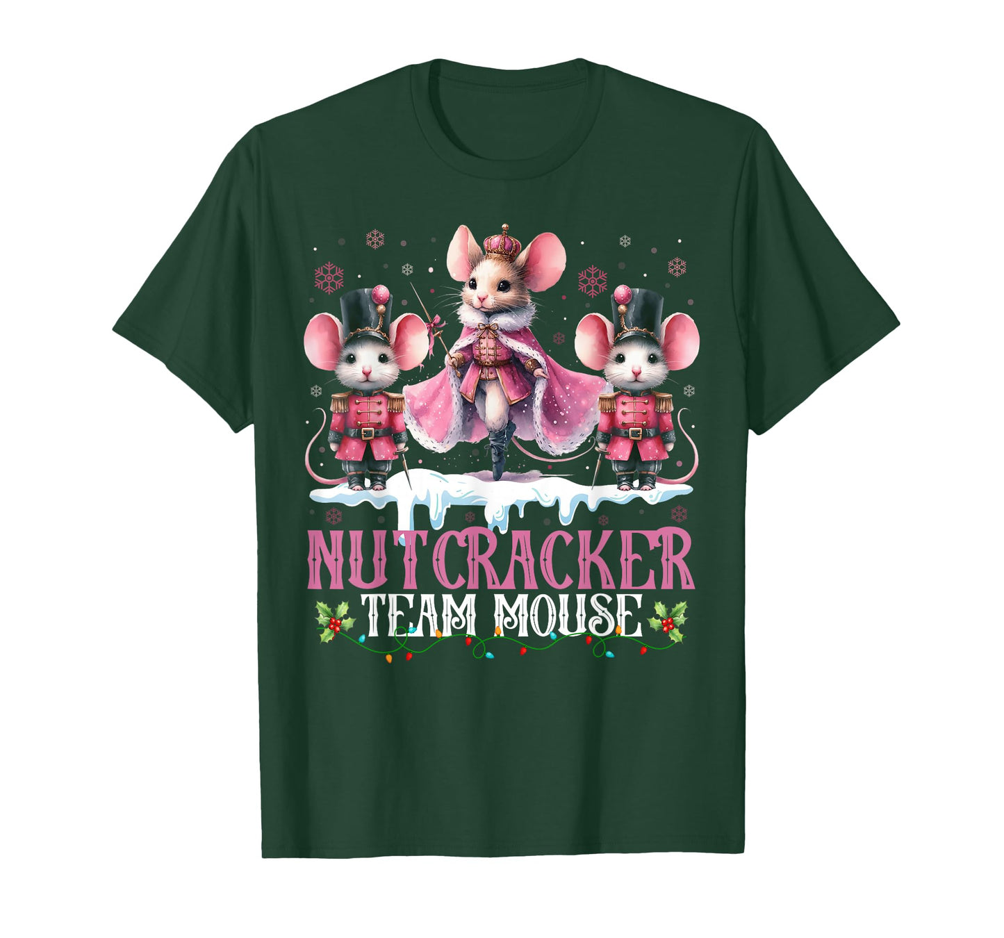 Nutcracker Team Mouse Christmas Dance Ballet Merry Christmas T-Shirt