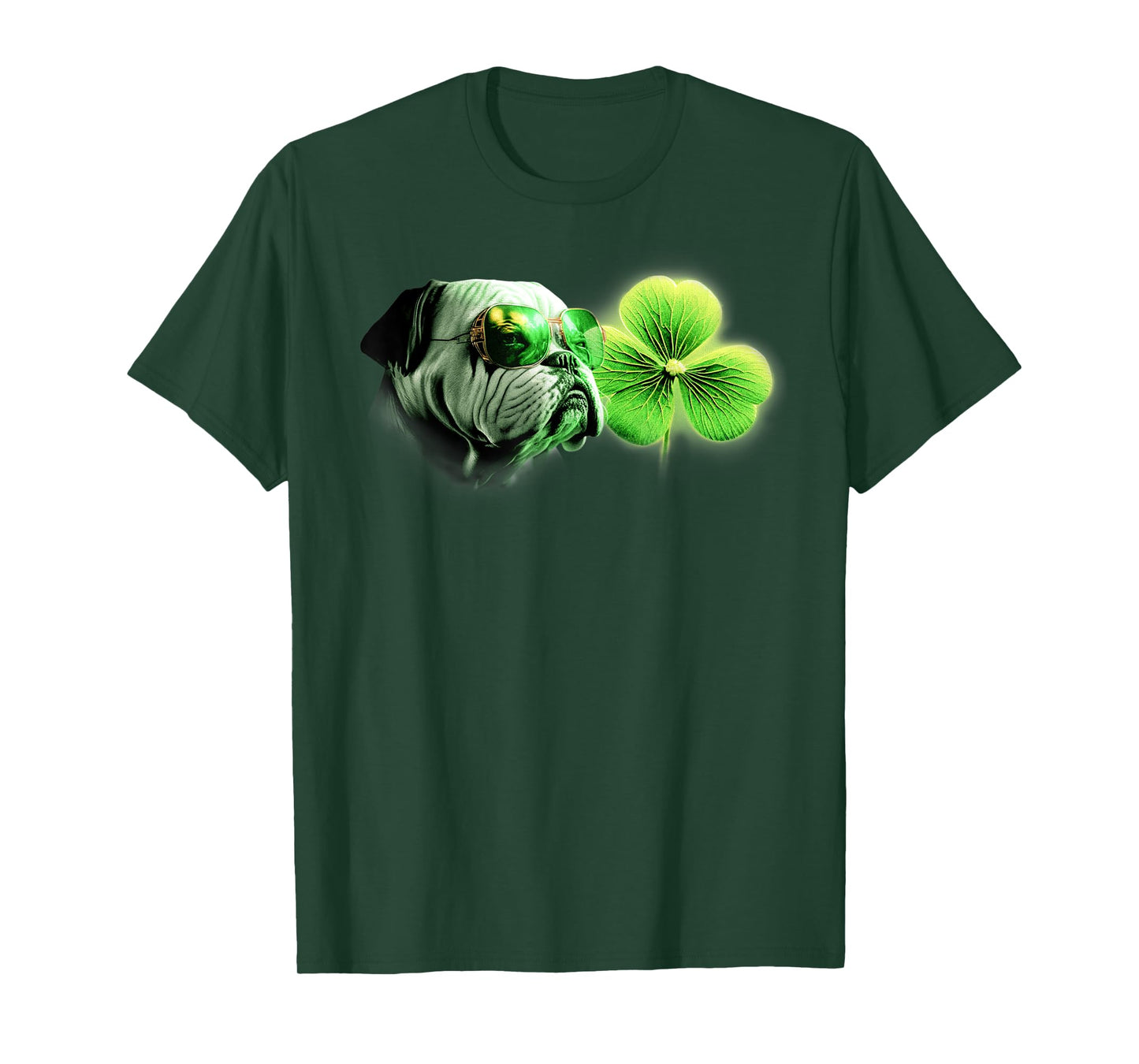 Bulldog Shamrock for Bulldog Lovers St. Patricks Day Bulldog T-Shirt