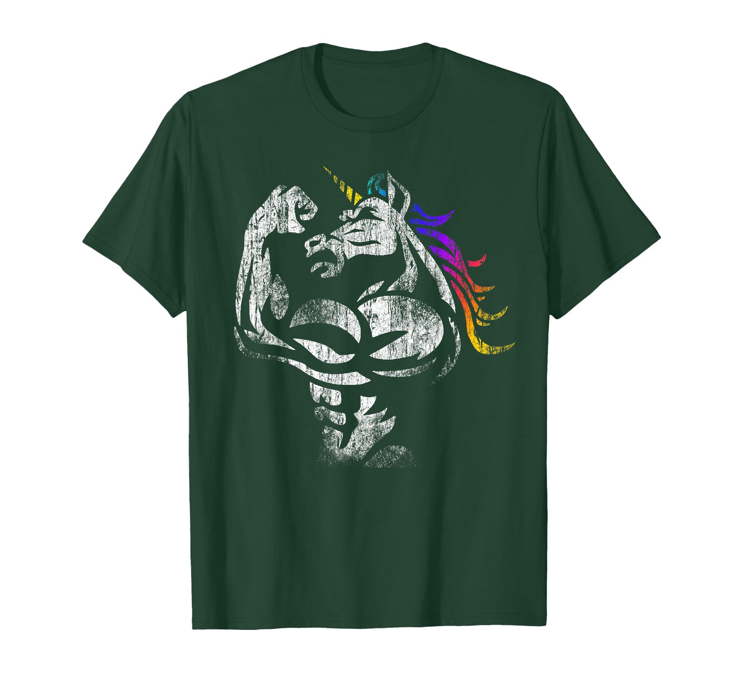 Unicorn Muscle Shirt Birthday Father's Day Gym T-Shirt T-Shirt