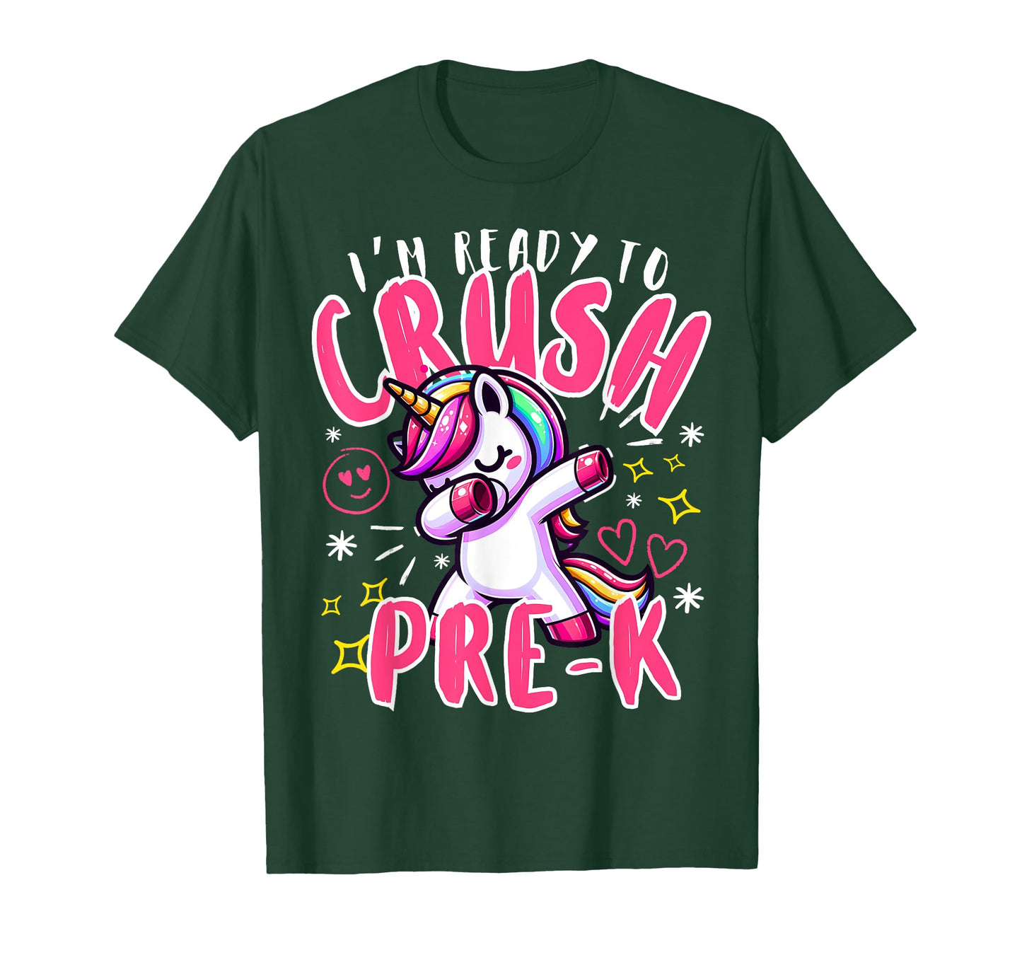 I'm Ready To Crush Pre-K Unicorn First Day of Preschool Kids T-Shirt