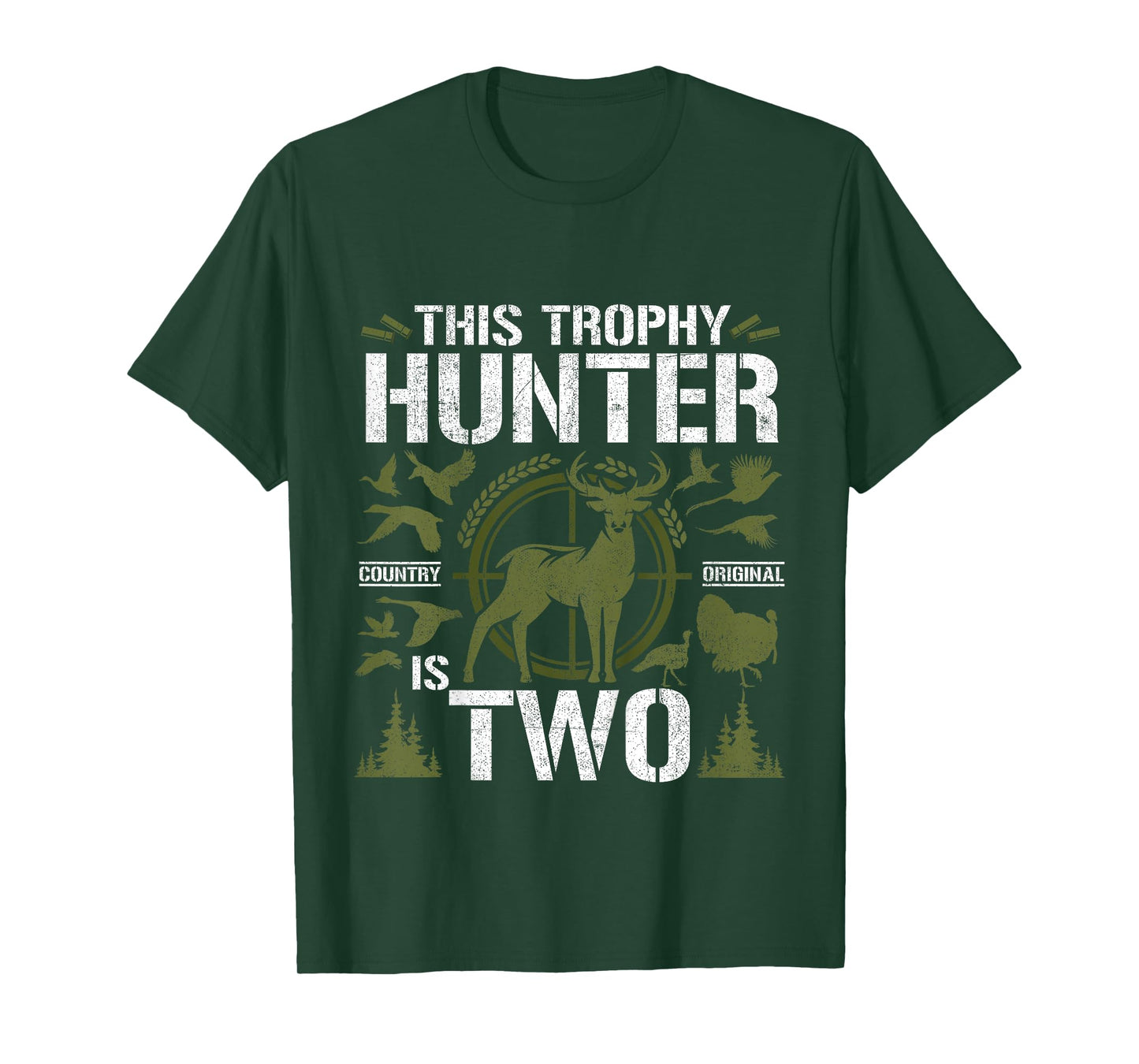 2 Year Old Hunting Birthday Party Duck Deer Hunter 2nd Gift T-Shirt