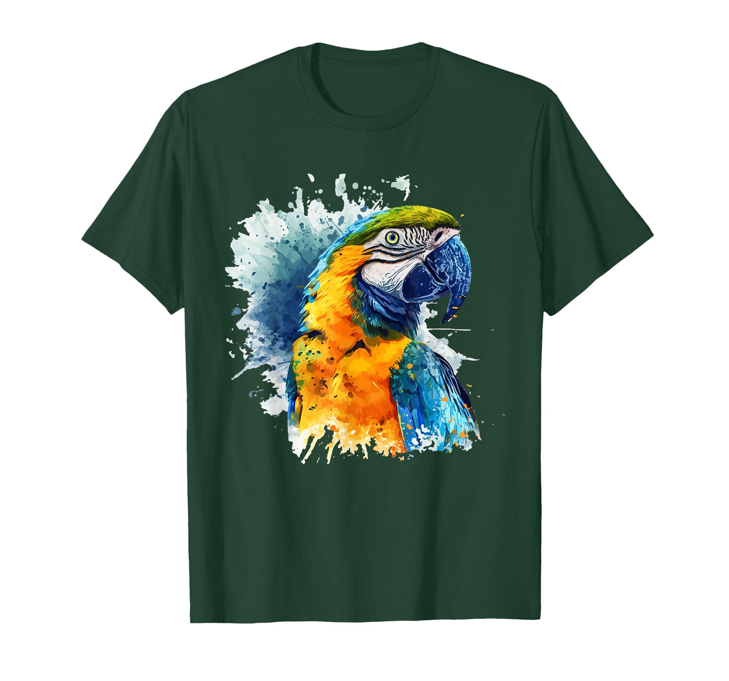 Colorful Parrot Watercolor T-Shirt