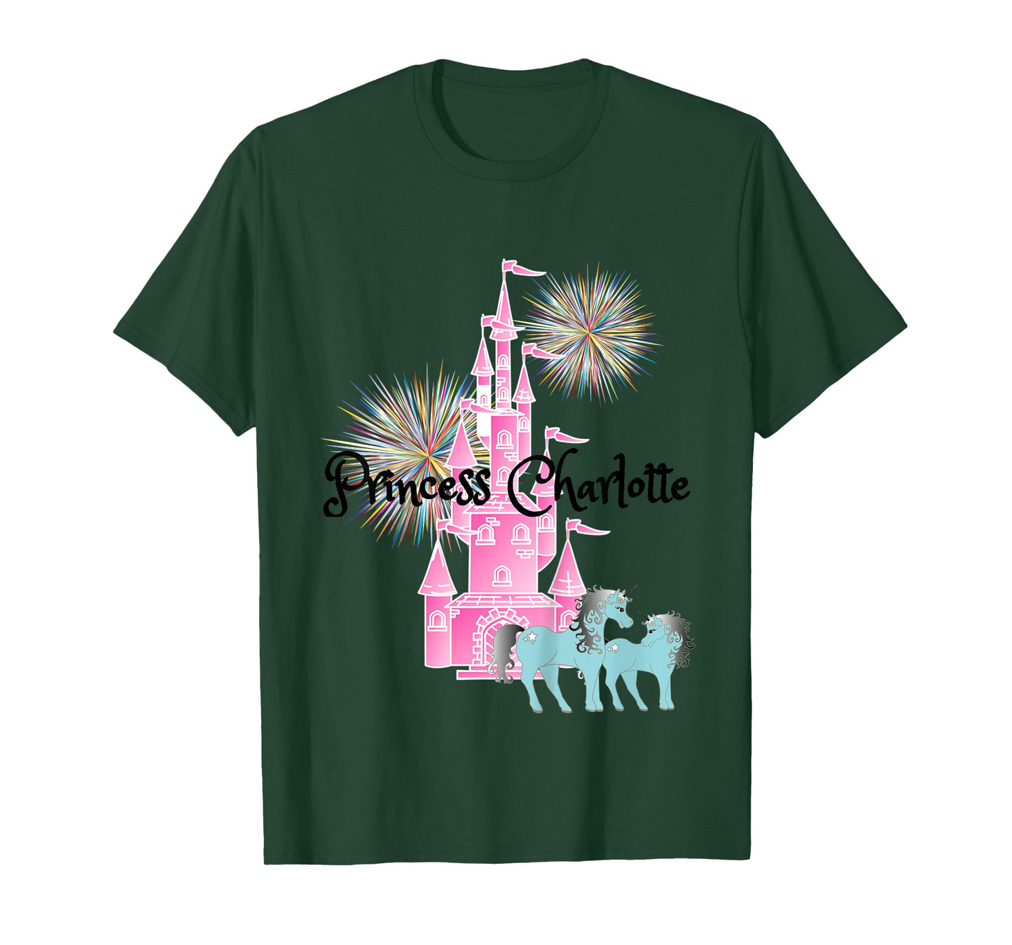 Kids Princess Charlotte Name Girls Personalized Custom T-Shirt