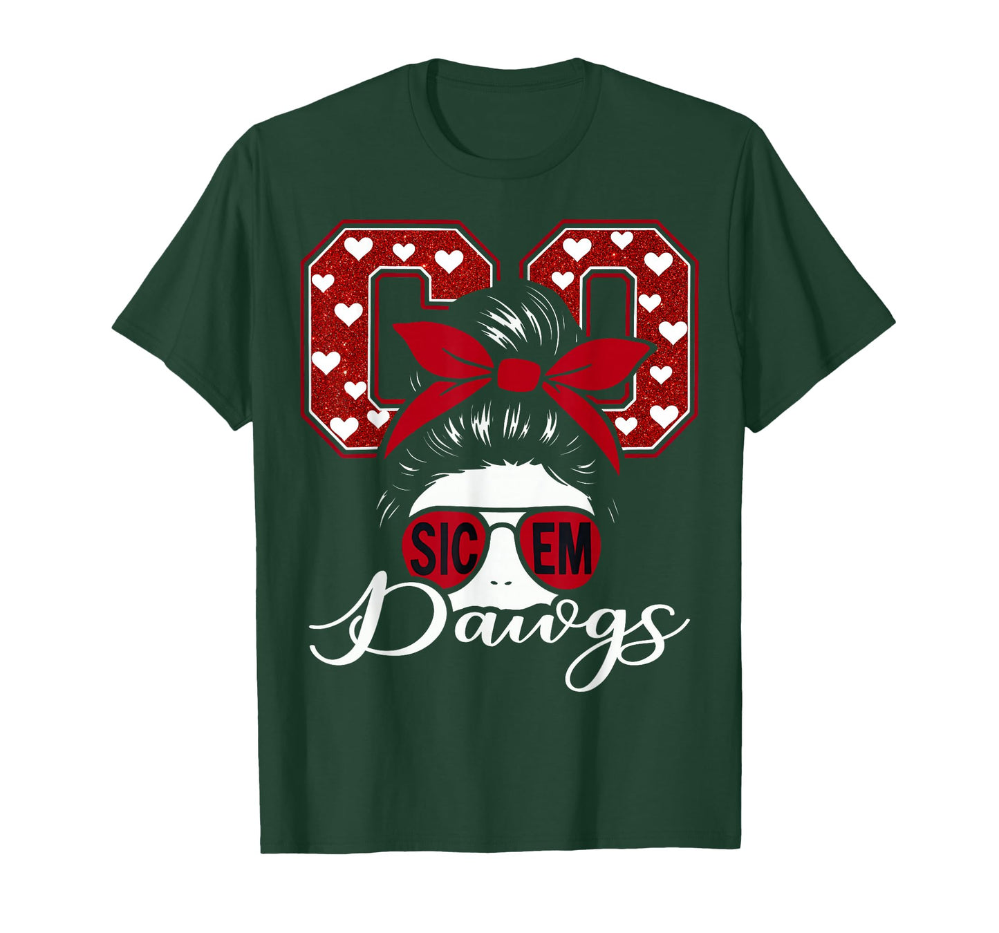 Retro Go Dawgs Funny Sic Em Gift for Men Women Kid Boy Girl T-Shirt