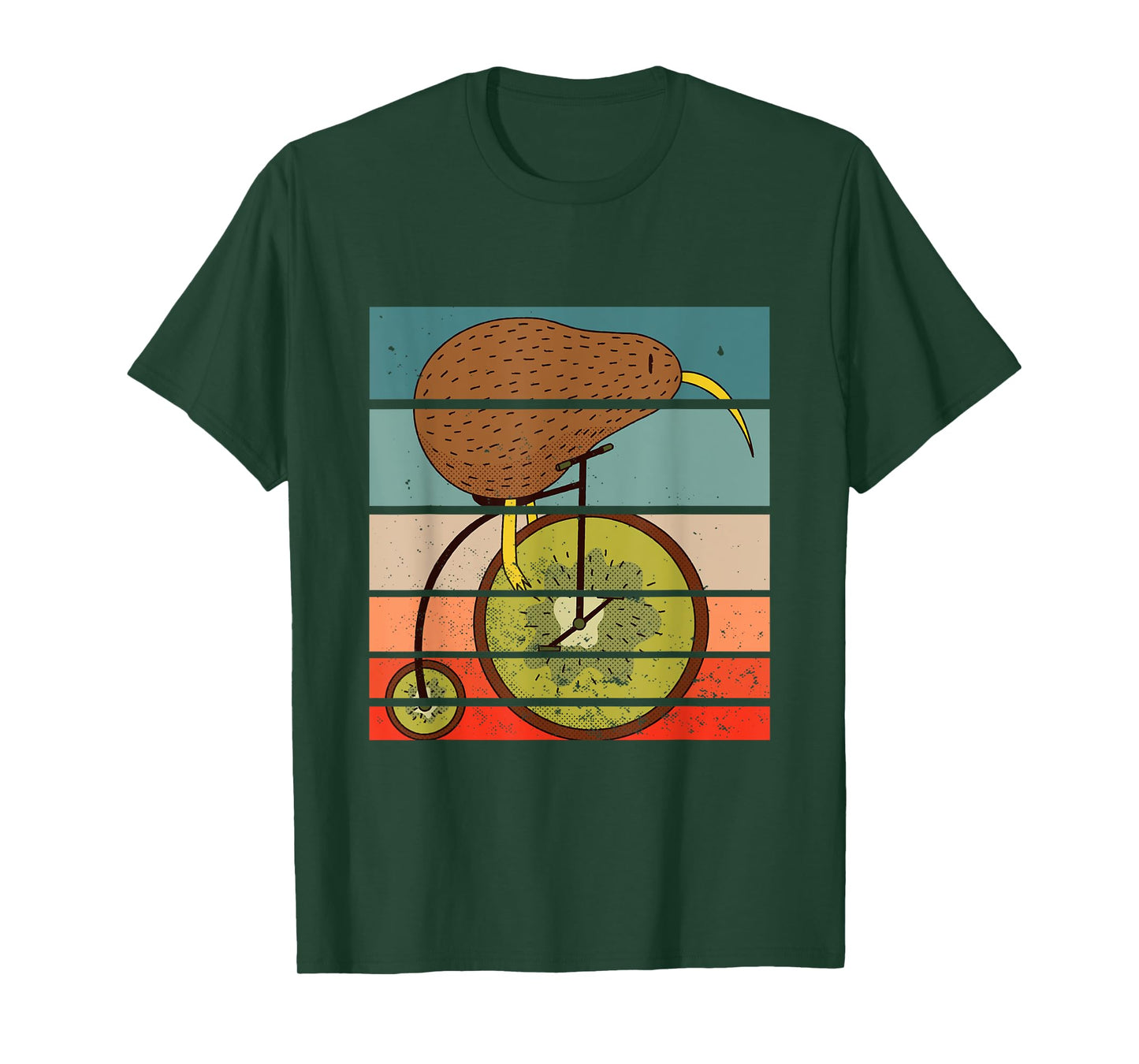 Kiwi Bird Bicycle Driving Cyclist Cycling Gift T-Shirt