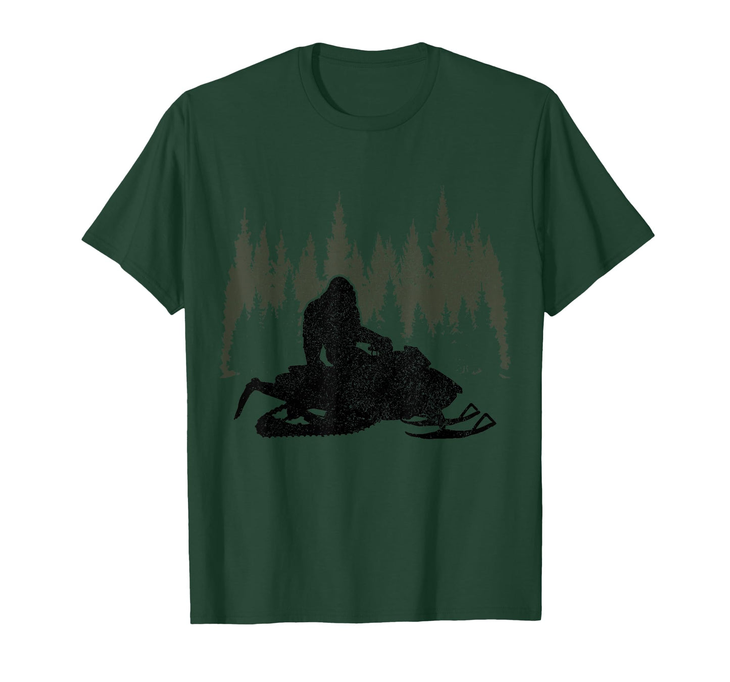 Snowmobile Bigfoot Snowmobile Sledge Funny Vintage T-Shirt