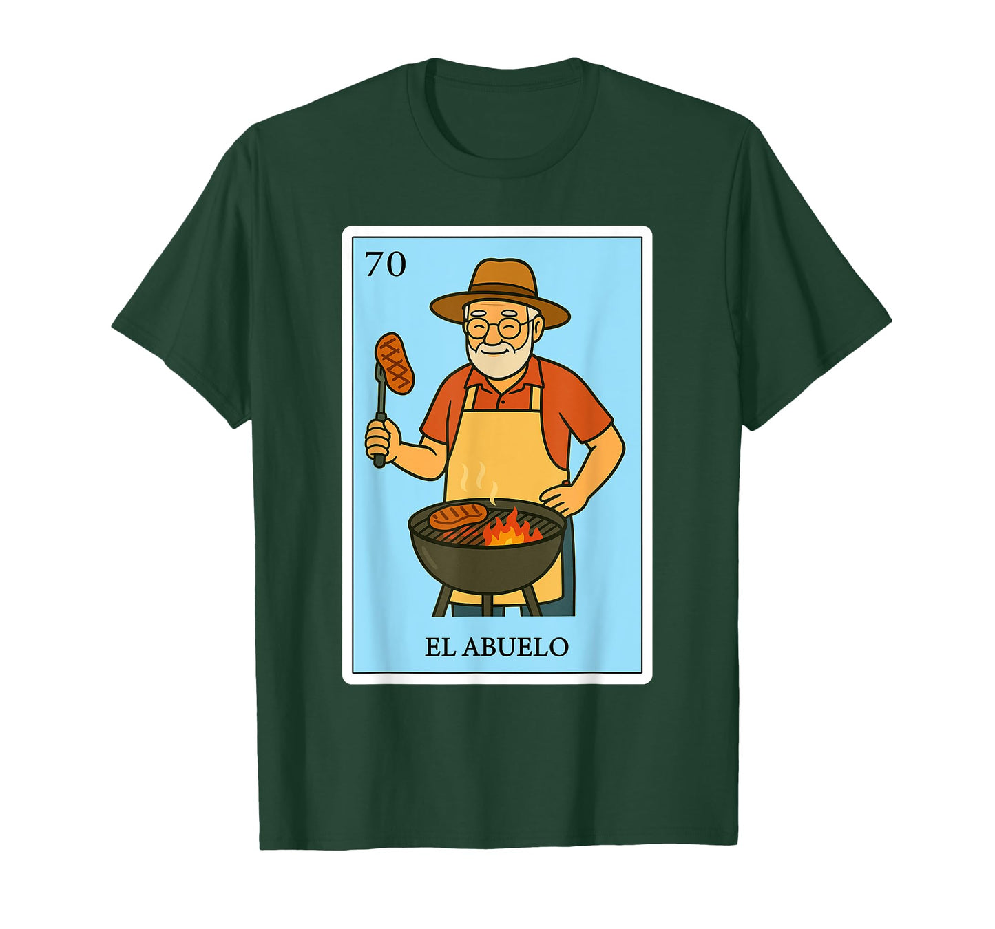 El Abuelo Parrillero Spanish-Mexican Bingo Gifts for Abuela T-Shirt