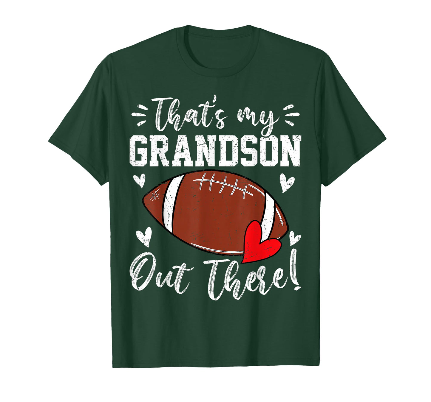That's My Grandson Out There Funny Football Grandma T-Shirt