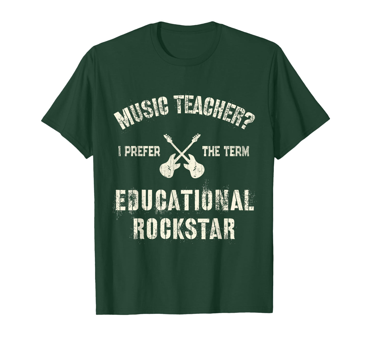 MUSIC TEACHER I Prefer the Term EDUCATIONAL ROCKSTAR Teach T-Shirt for Men Women