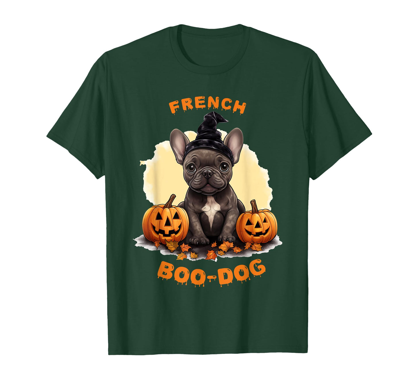 Halloween Frenchie, French Boo-dog, bulldog T-Shirt