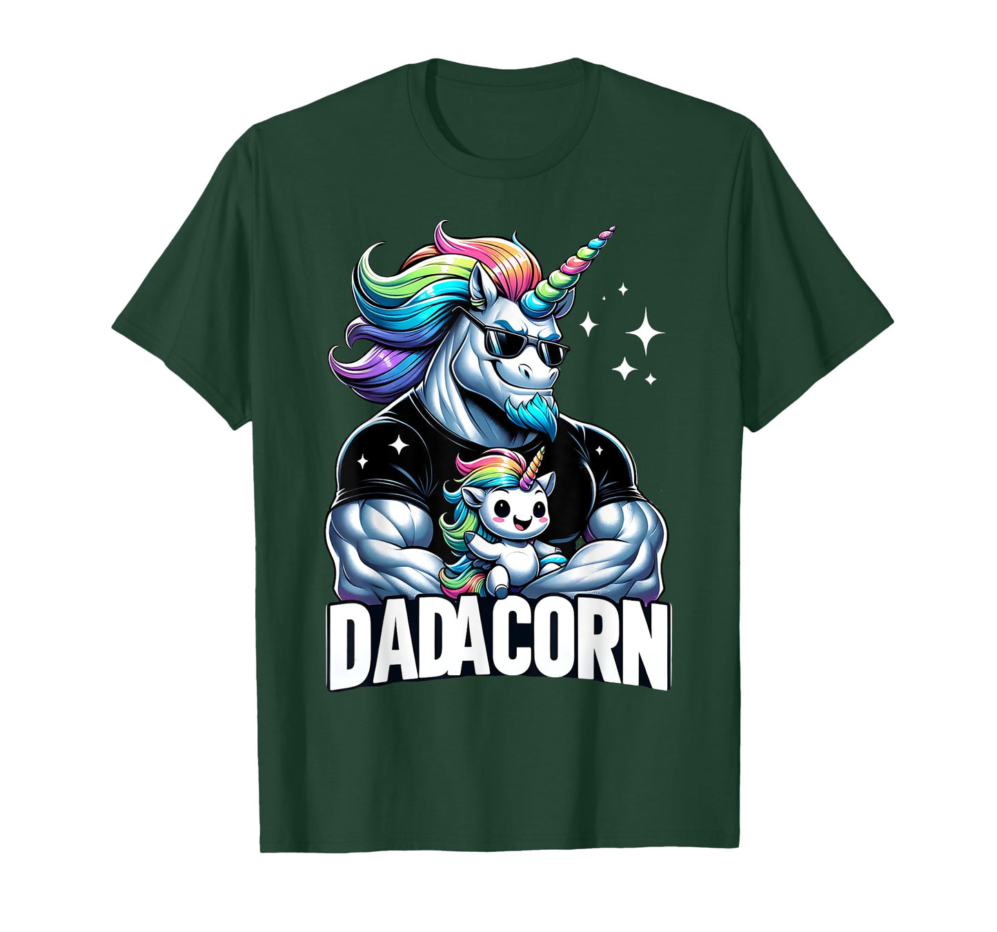 Father's Day Dadacorn Unicorn Dad and Son Daughter, Dadacorn T-Shirt