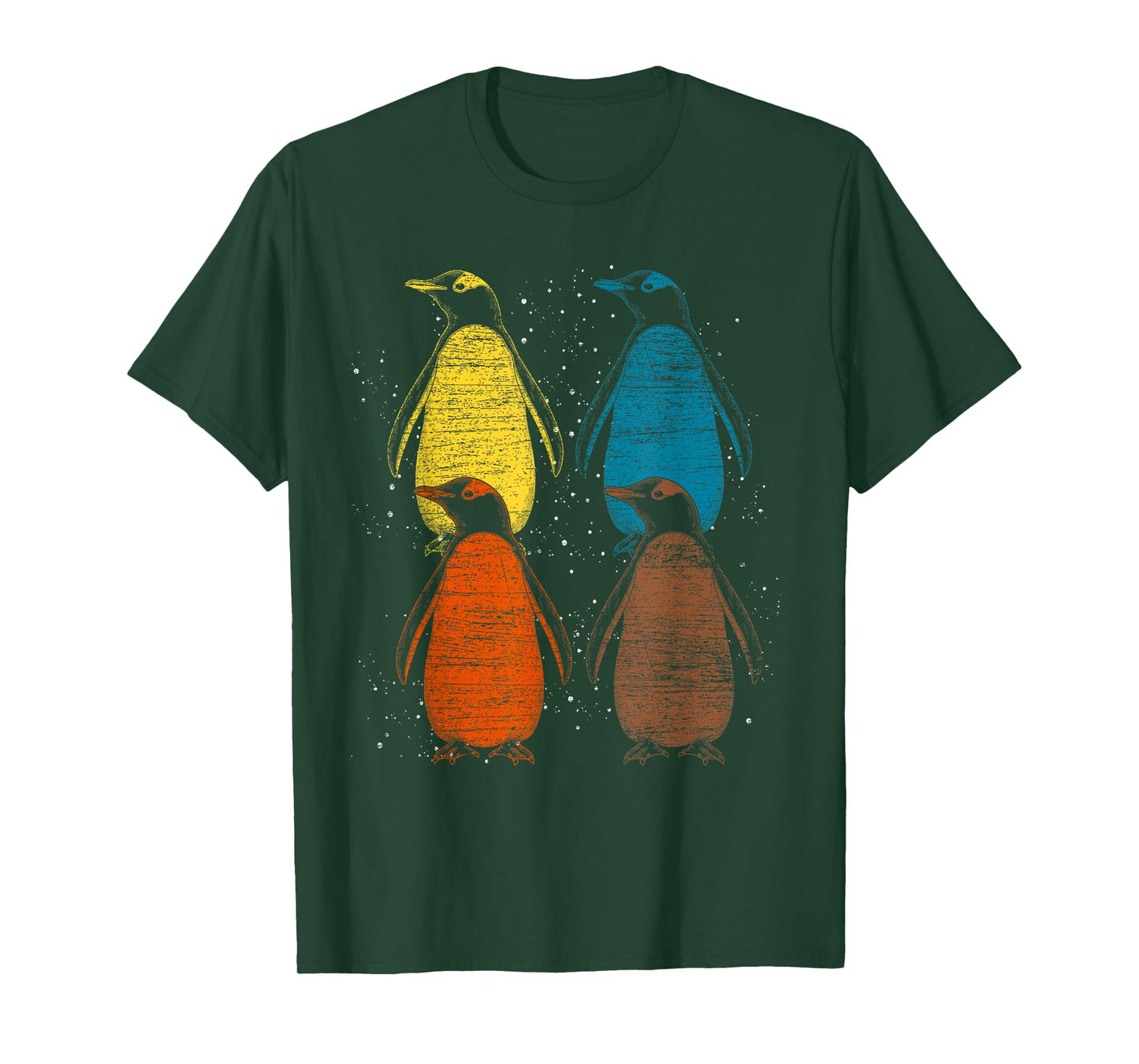 Retro Antarctic Animal Lover Zoo Keeper Gift Cute Penguin T-Shirt