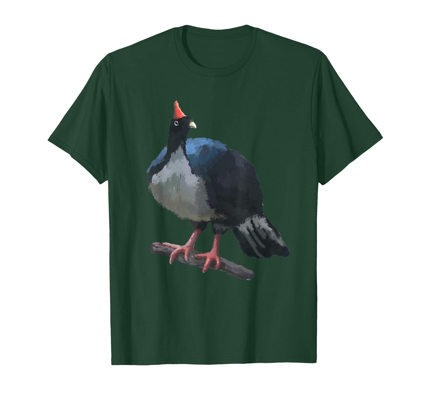 Horned Guan Bird T Shirt Tshirt tee