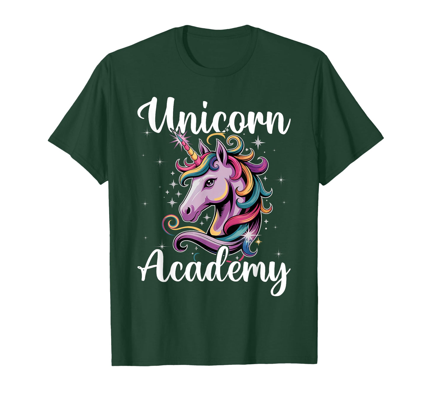Unicorn Academy Enchanting Graphic Logo T-Shirt