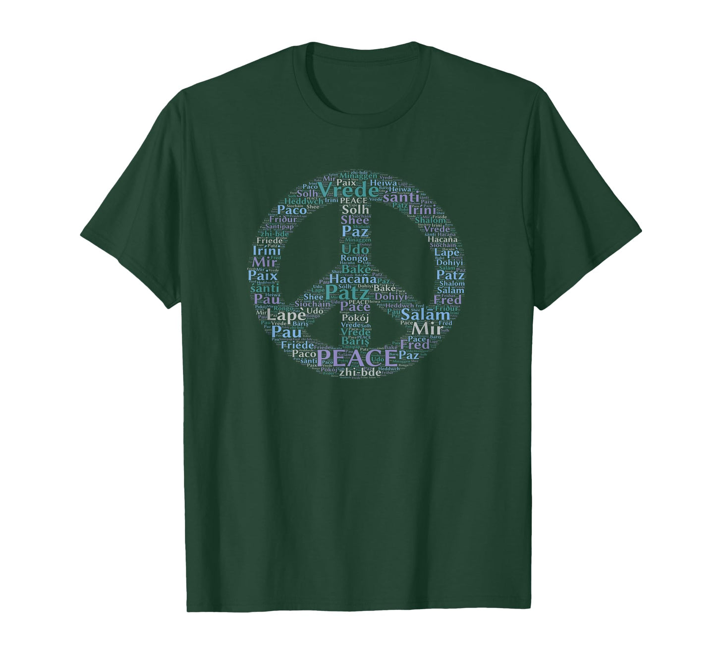 Peace Sign in Different Languages T-Shirt