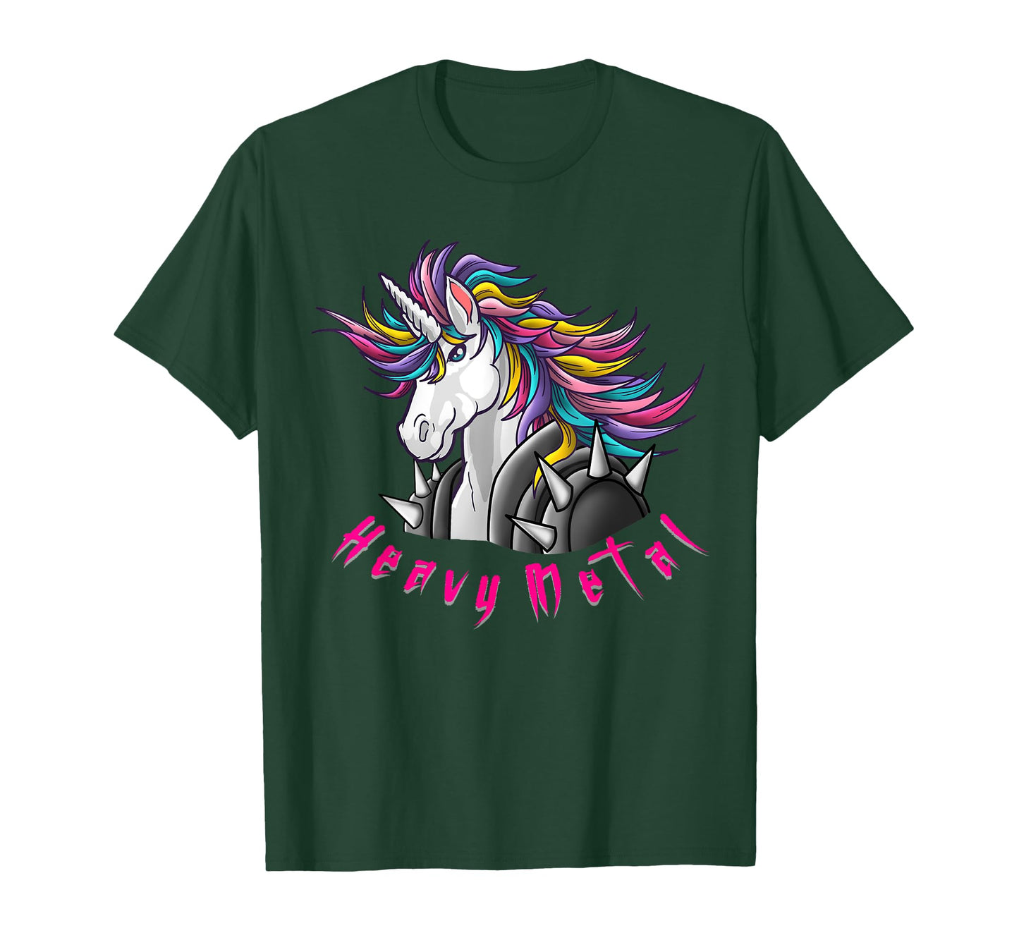 Unicorn Funny Heavy Metal Design For Men Woman Kids Girls T-Shirt