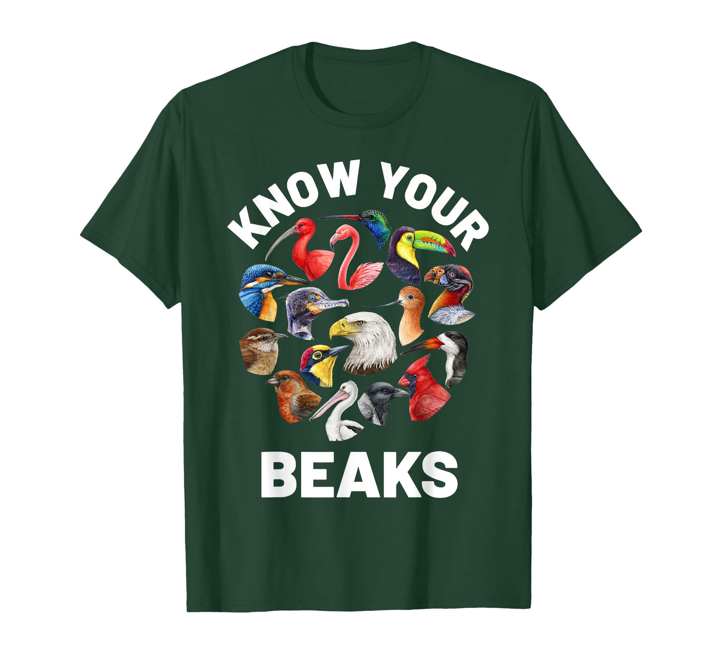 Know Your Beaks Types of Birds Shirt for Birdwatcher T-Shirt