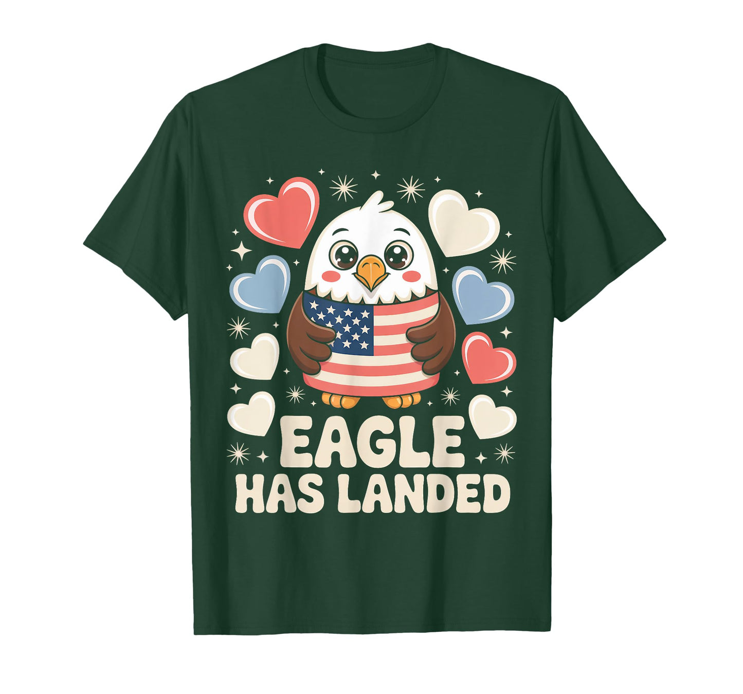 Eagle Has Landed Patriotic Fireworks 4th of July Eagle T-Shirt