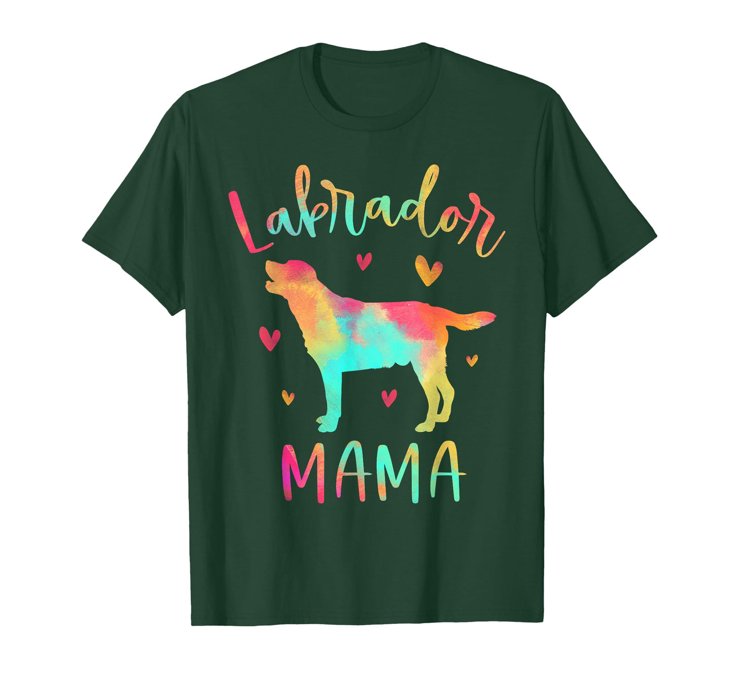 Labrador Mama Colorful Labrador Retriever Gifts Dog Mom T-Shirt