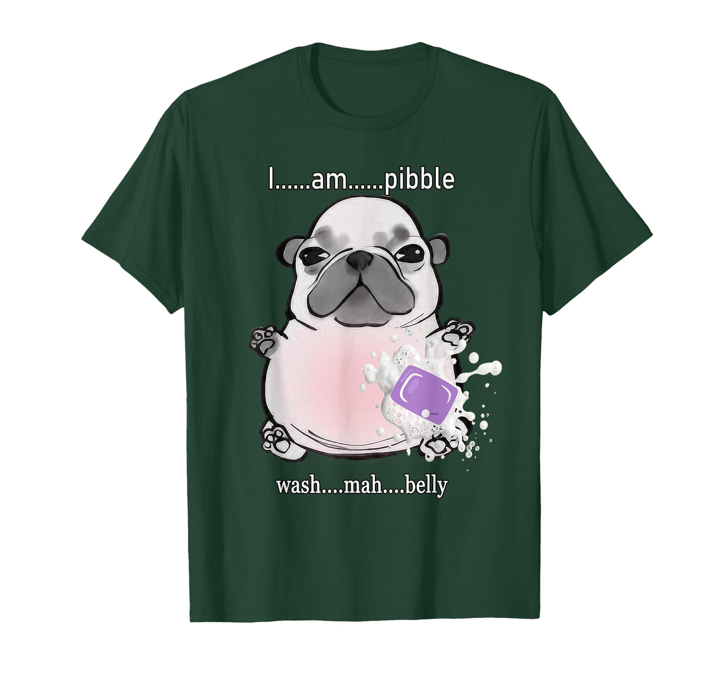 I Am Pibble Wash My Belly Pibble Meme Funny Dog Brainrot T-Shirt