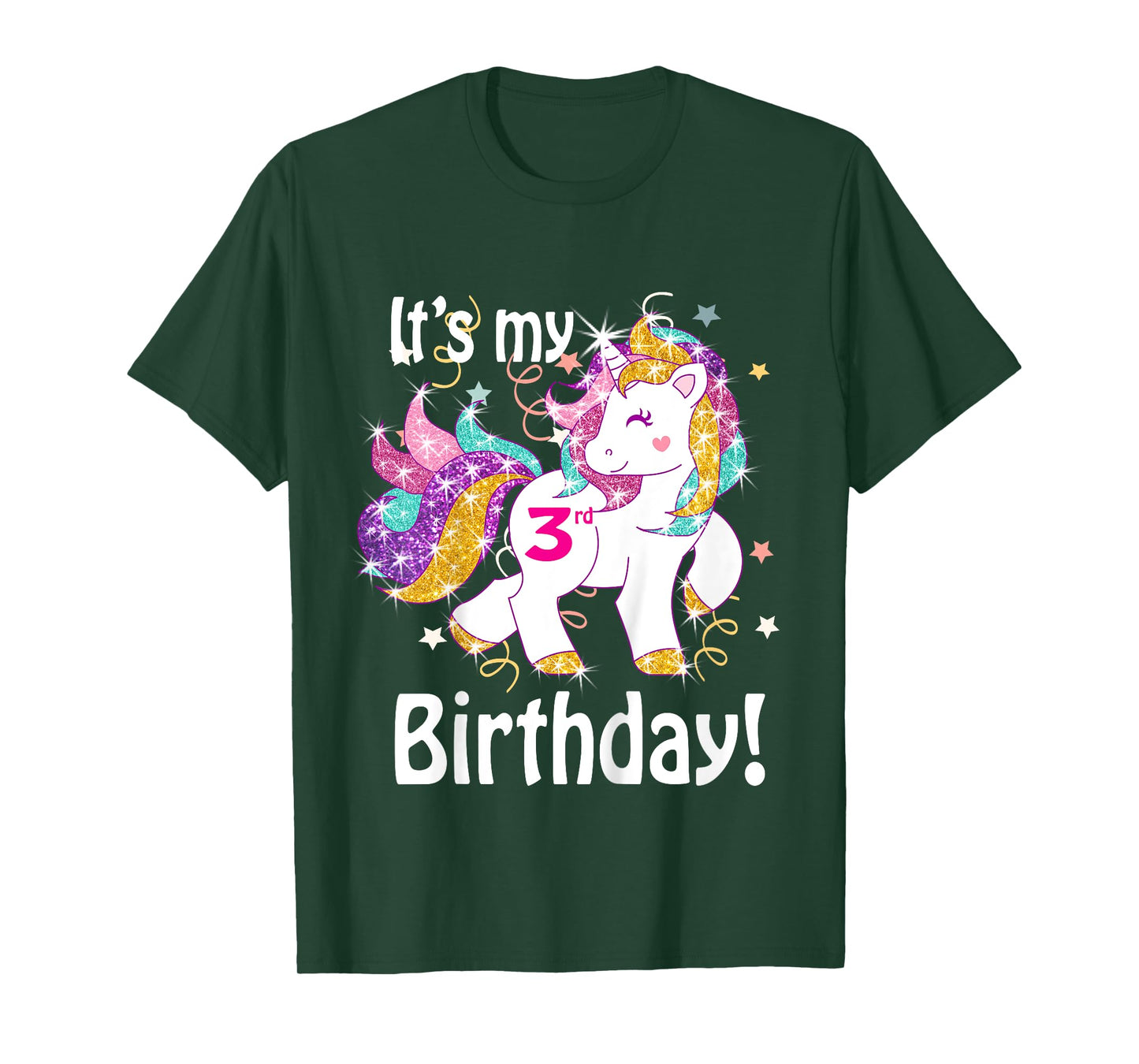 Its my 3rd Birthday (3 year old) unicorn Birthday shirt gift T-Shirt